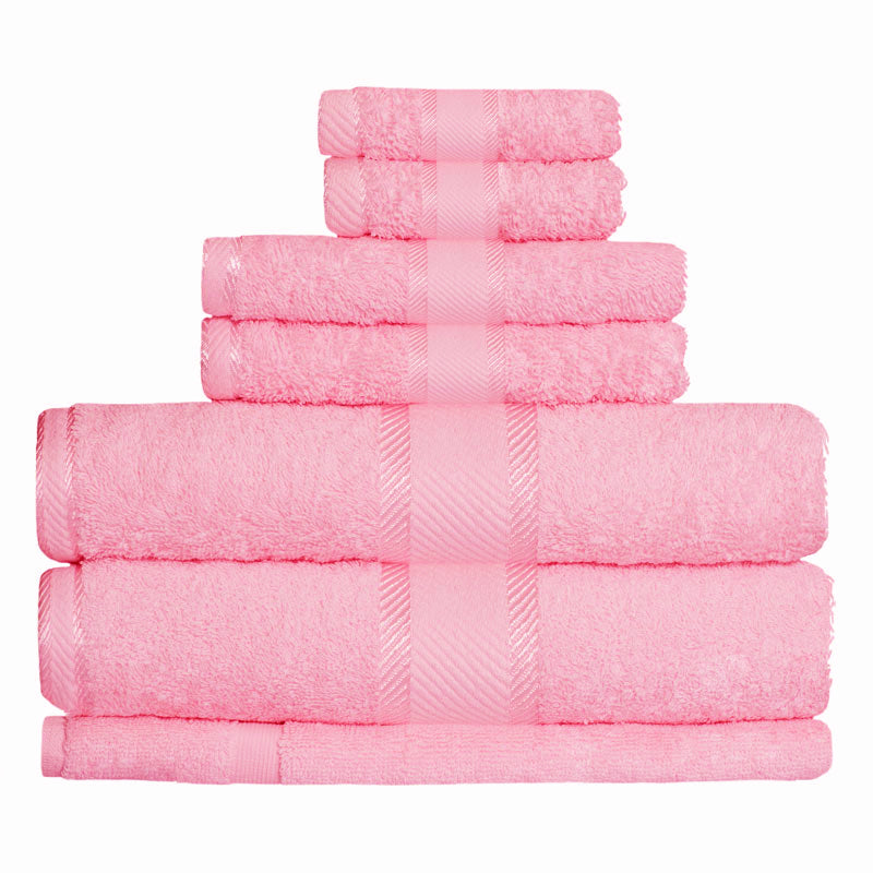 100% Cotton Bath Towels & Lip Gloss Set - 7 Piece Ultra Soft Towel Collection for Spa, Bathroom & Home Luxury | Perfect for Gifts, Hotels & Self Care