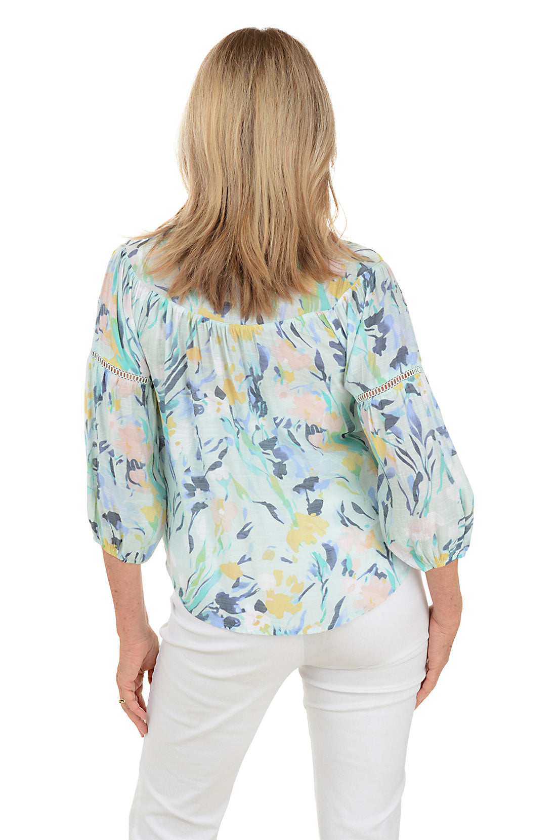 Crochet Puff Sleeve Blouse for Women - Elegant Lace Top with Boho Style - Perfect for Summer Outfits, Beach Vacations & Date Nights