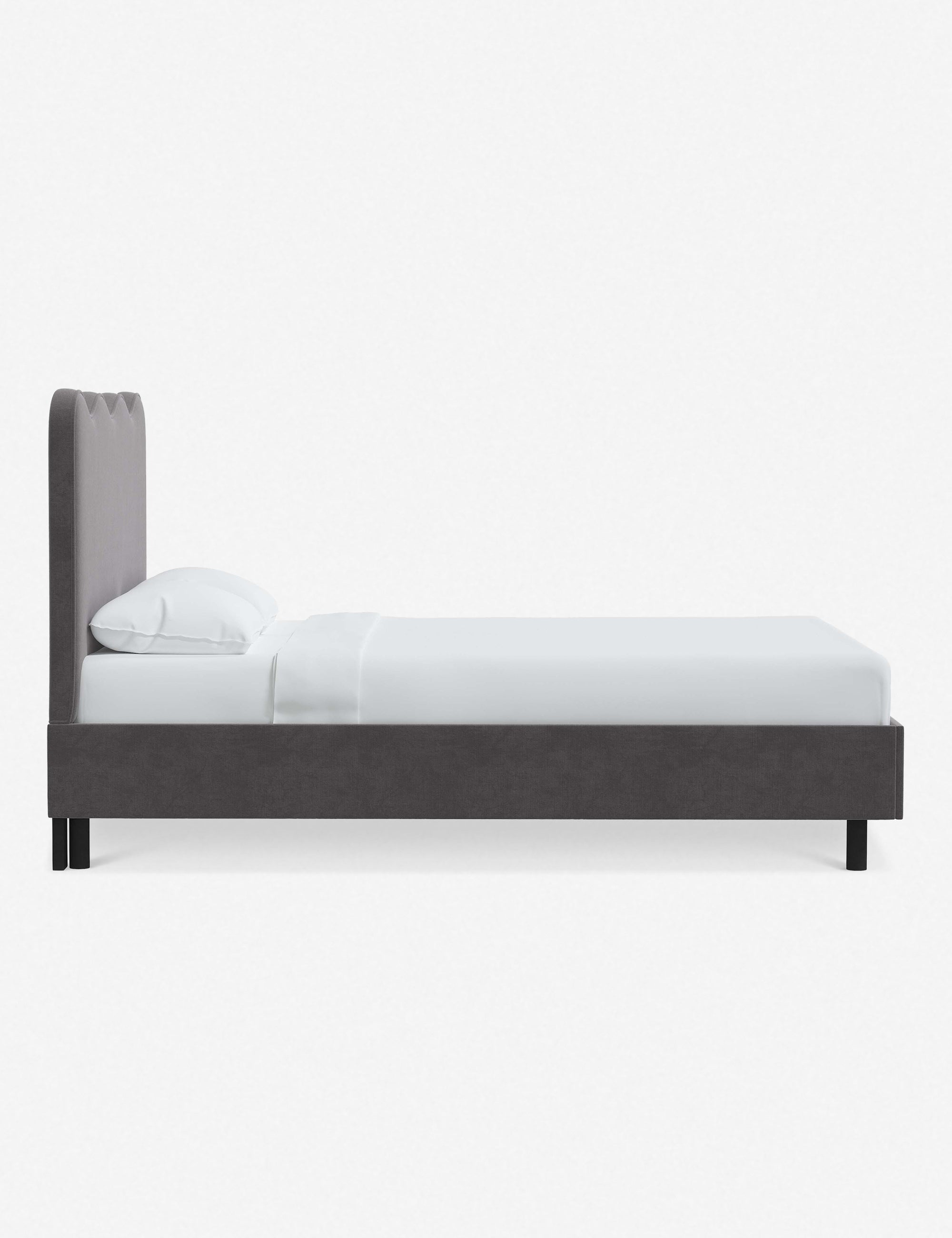 Modern Clementine Platform Bed Frame - Queen Size, Wooden Slat Support, Sturdy & Minimalist Design - Perfect for Bedrooms, Guest Rooms & Small Spaces