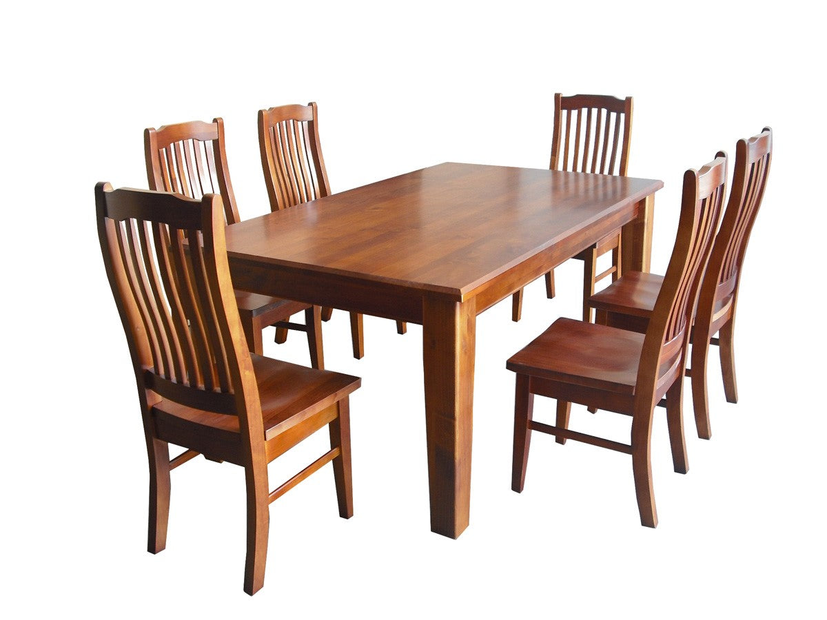 Nicholson Pine Dining Suite Set - Elegant Wooden Table & Chairs for Home, Kitchen, and Outdoor Entertaining