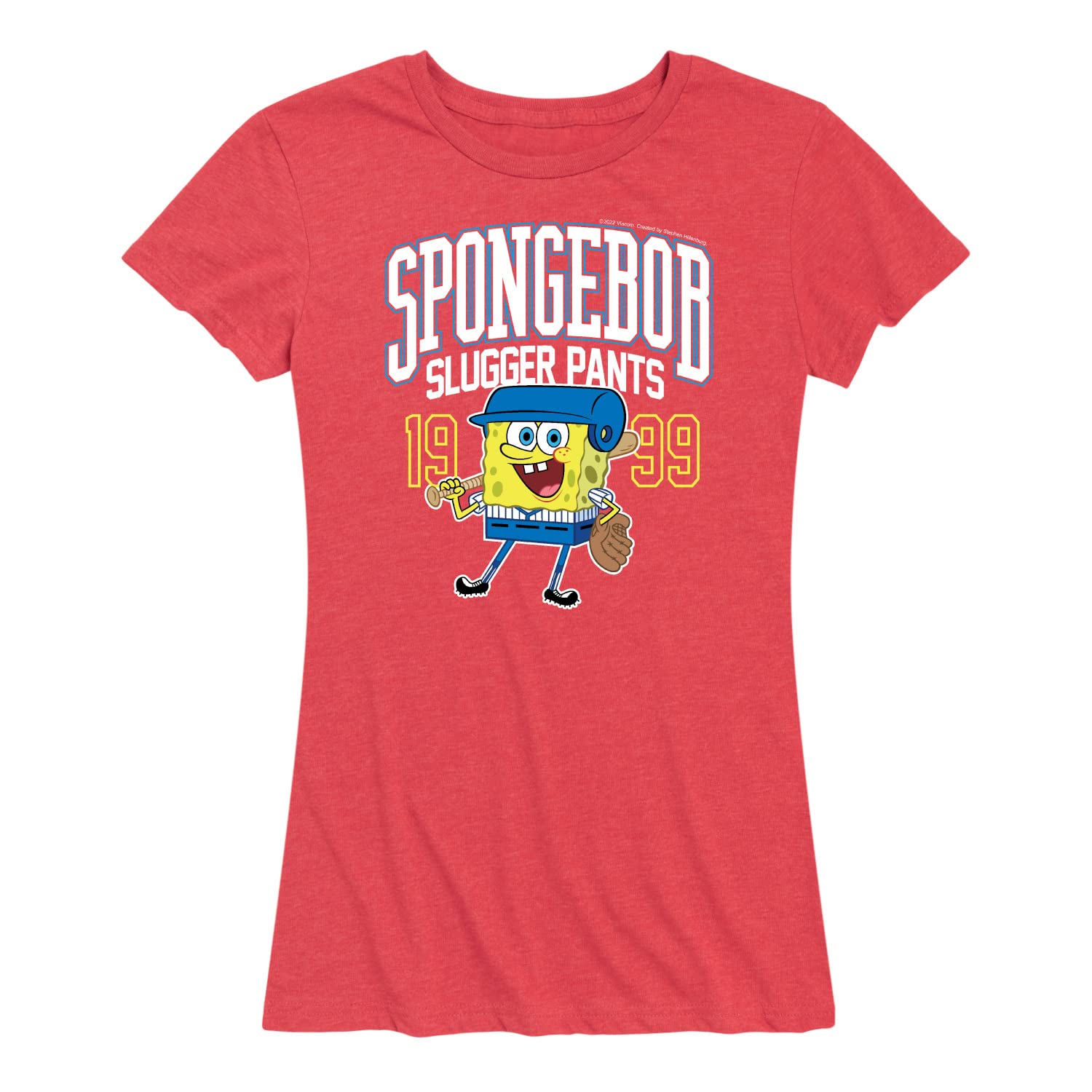 HYBRID APPAREL Spongebob Squarepants Women's Graphic T-Shirt - Soft Short Sleeve Casual Top for Fans, Streetwear & Cosplay | Perfect for Daily Wear, Anime Conventions & Spongebob Themed Parties