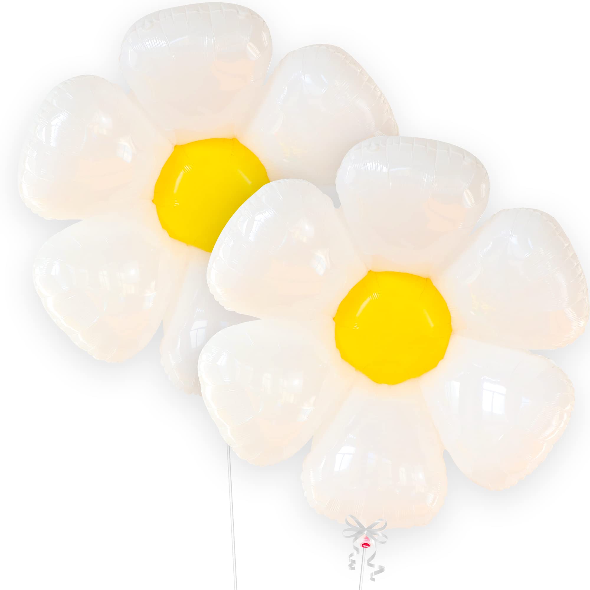45 Inch Giant Daisy Balloons for Floral Birthday Party Decorations | Large Flower Balloons for Daisy Theme Parties, Baby Showers & Wedding Decor | Groovy Balloons for Hippie & Boho Decorations | Perfect for Wall Backdrops, Ceiling Decor & Photo Booth Props