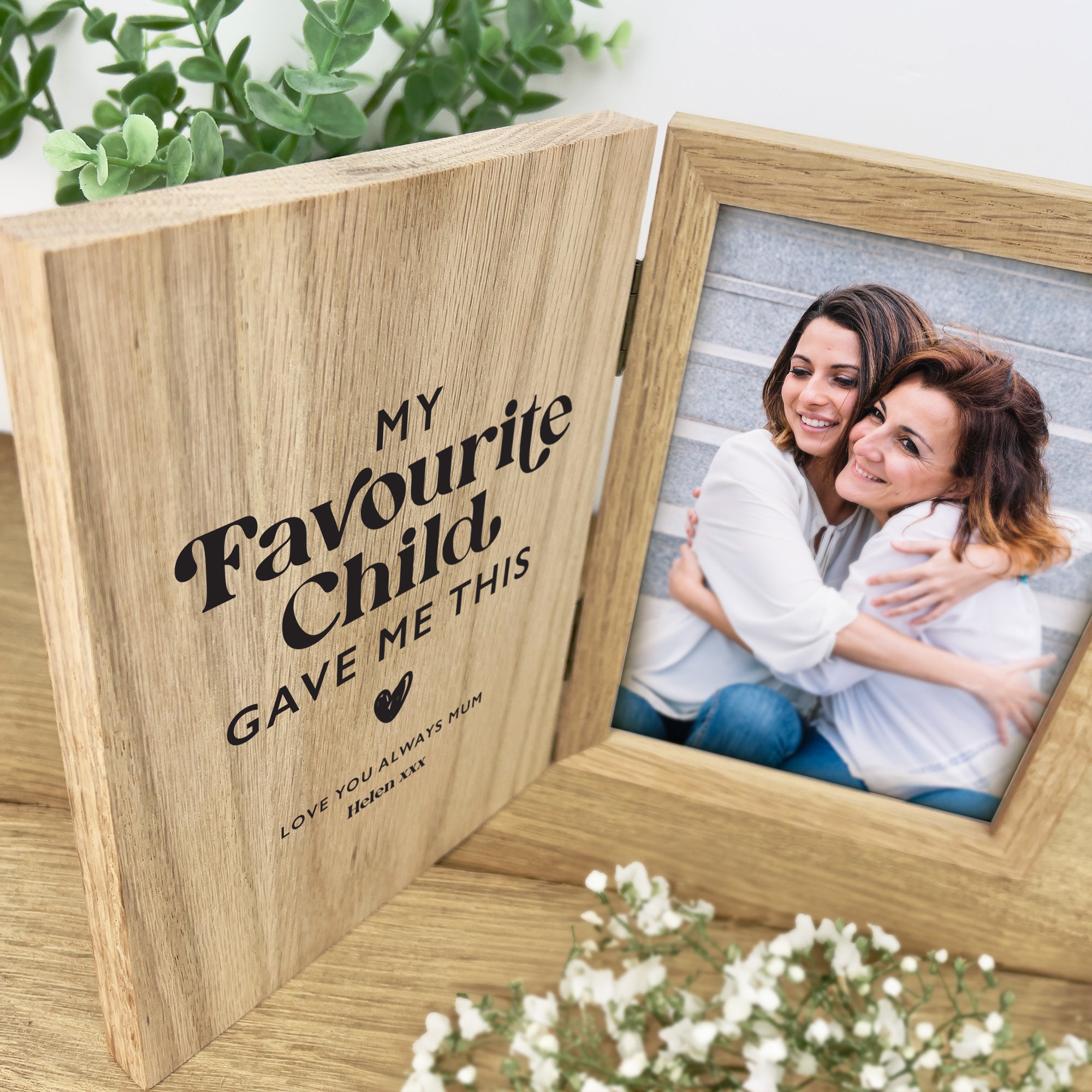 Personalized 'My Favorite Child Gave Me This' Photo Book Frame - Perfect for Mother's Day Gifts, Family Keepsakes & Nursery Decor