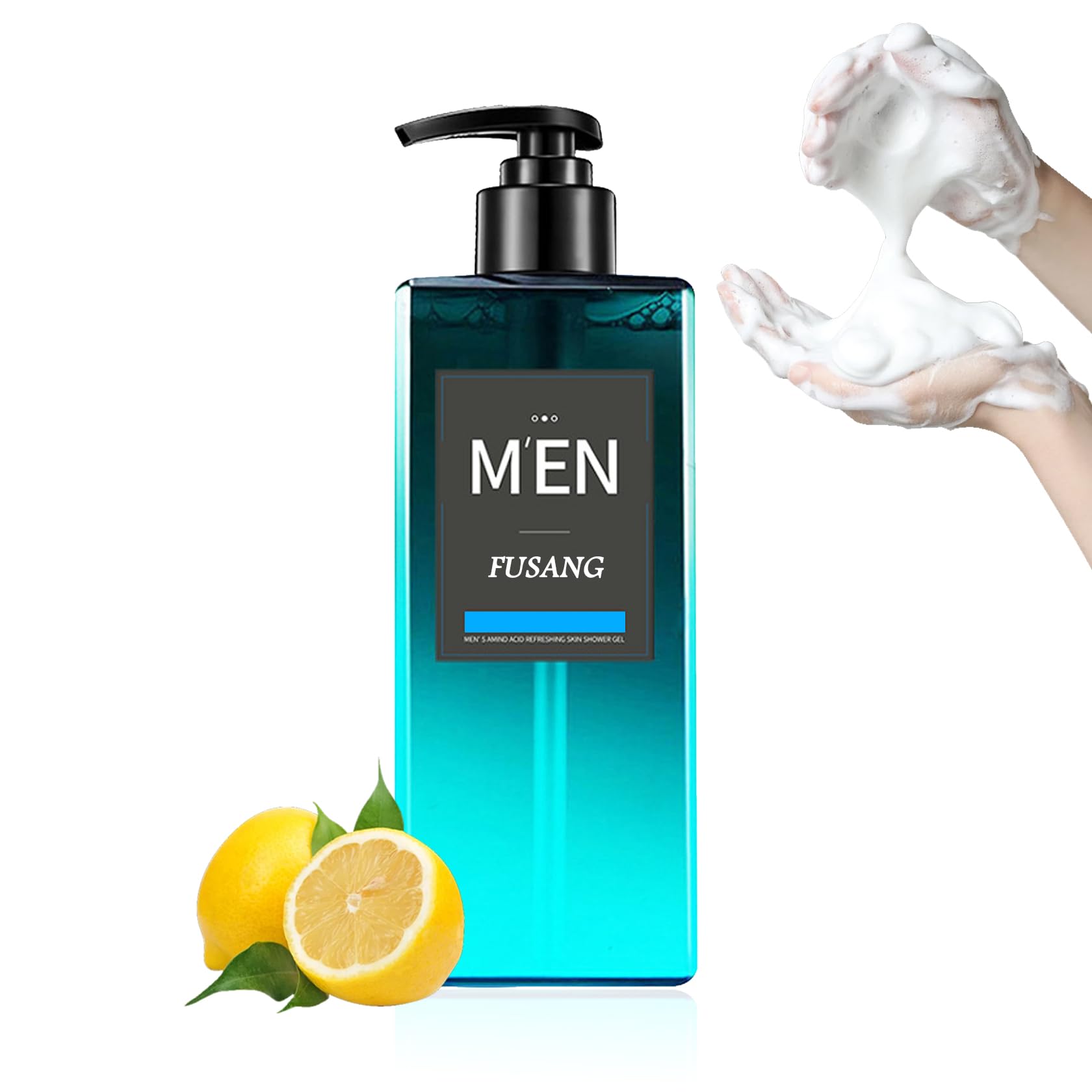 Men's Moisturizing Body Wash 500ml - Hydrating & Refreshing Shower Gel for Dry Skin - Perfect for Daily Use & Post-Workout Shower