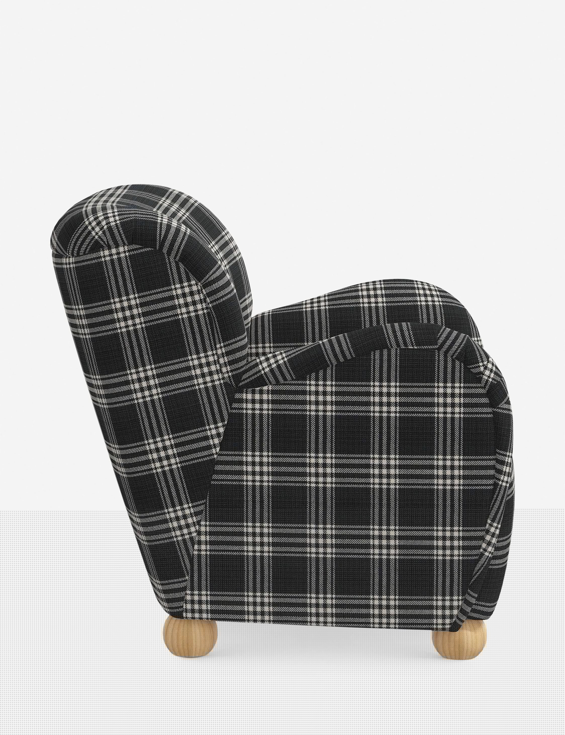 Baird Accent Chair - Modern Upholstered Lounge Chair for Living Room, Bedroom & Office - Stylish Comfortable Reading Chair with Wooden Legs - Perfect for Relaxing, Reading & Decorating Your Home