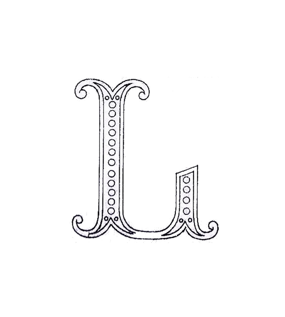 Victorian Style Sequin Letter - Elegant Home Decor for Parties, Weddings & Special Events