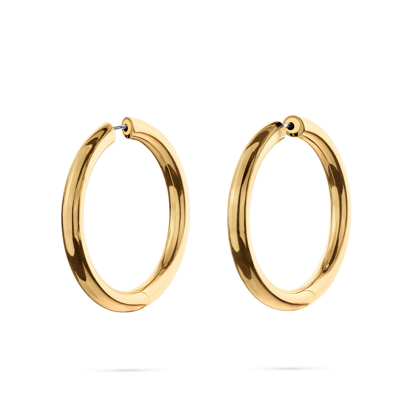 Paul Morelli Ultimate Gold Hoop Earrings - 14K Solid Gold Luxury Hoops for Women | Elegant Everyday & Special Occasion Jewelry