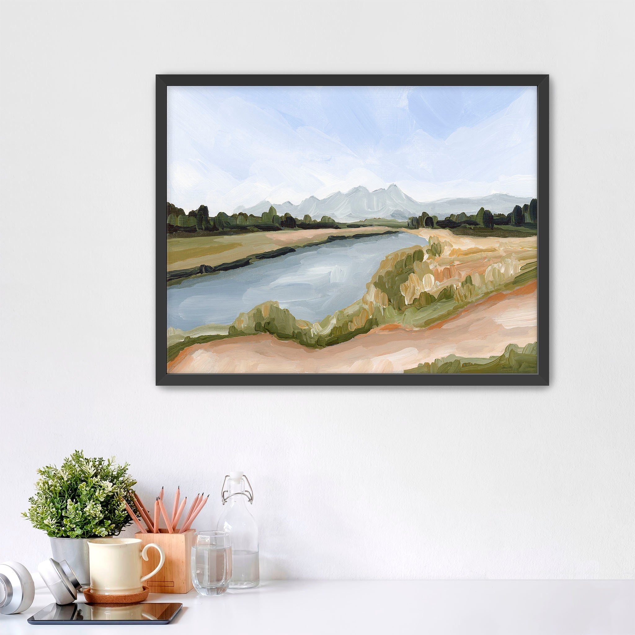 Autumn Below Art Print - Fall Landscape Wall Decor for Home & Office - Perfect for Living Room, Bedroom, and Office Spaces