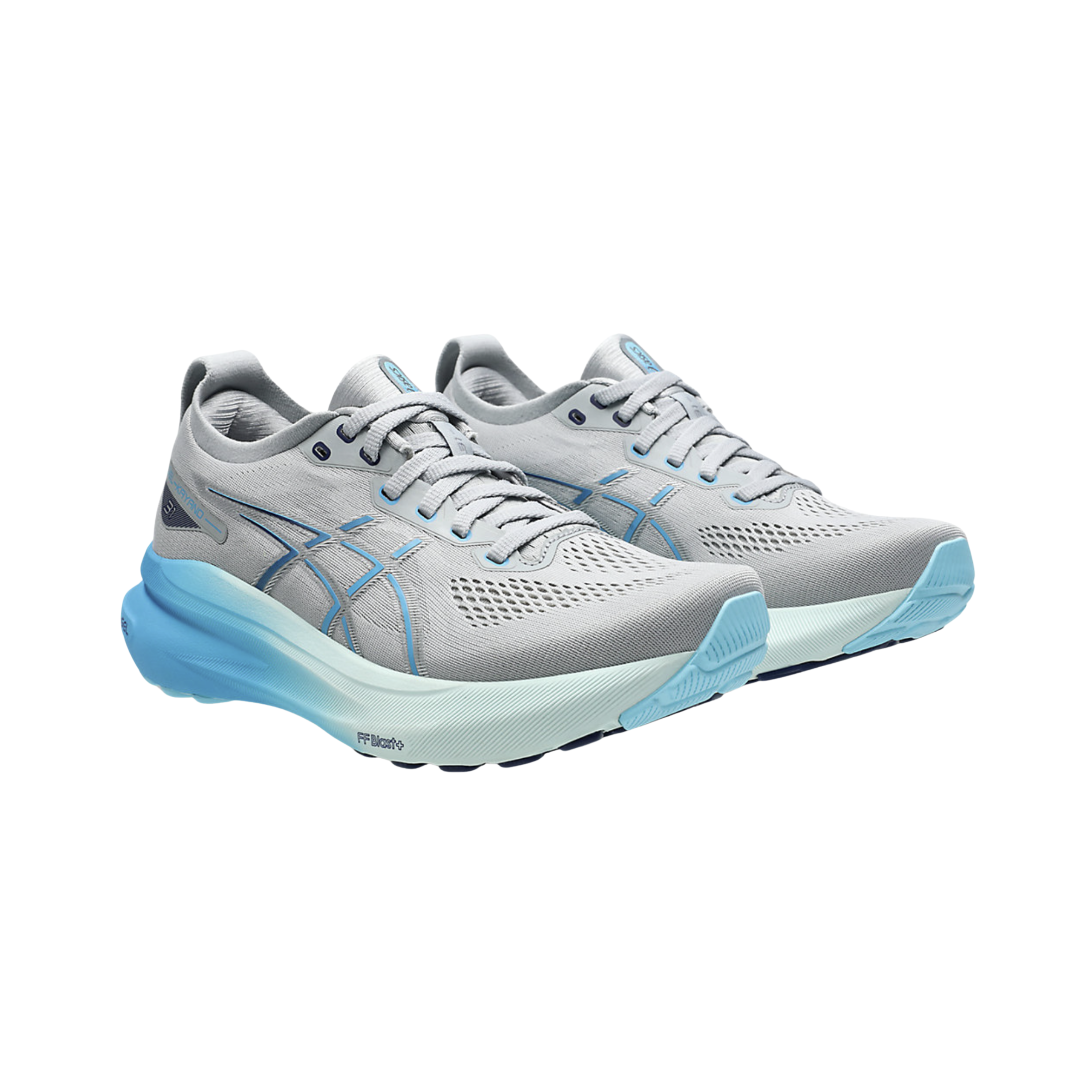 ASICS Women's Gel Kayano 31 Running Shoes - Piedmont Grey/Digital Aqua (B Width) | Stability & Cushion for Road Running, Jogging, Gym Workouts