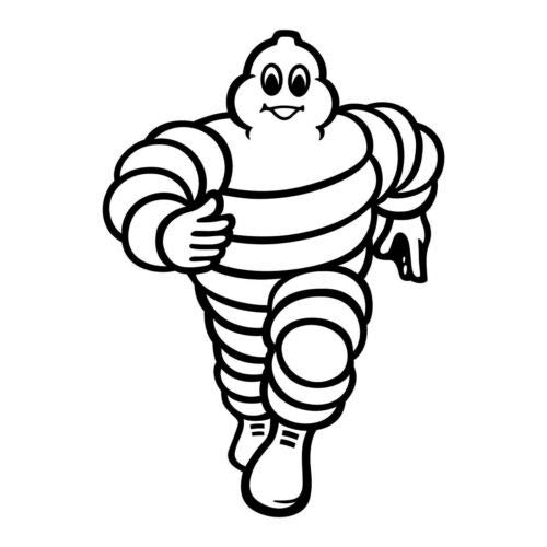 Michelin Man Vinyl Sticker - Waterproof Decal for Cars, Trucks, Laptops, Phones & Walls - Perfect for Auto Windows, Home Decor & Personal Devices