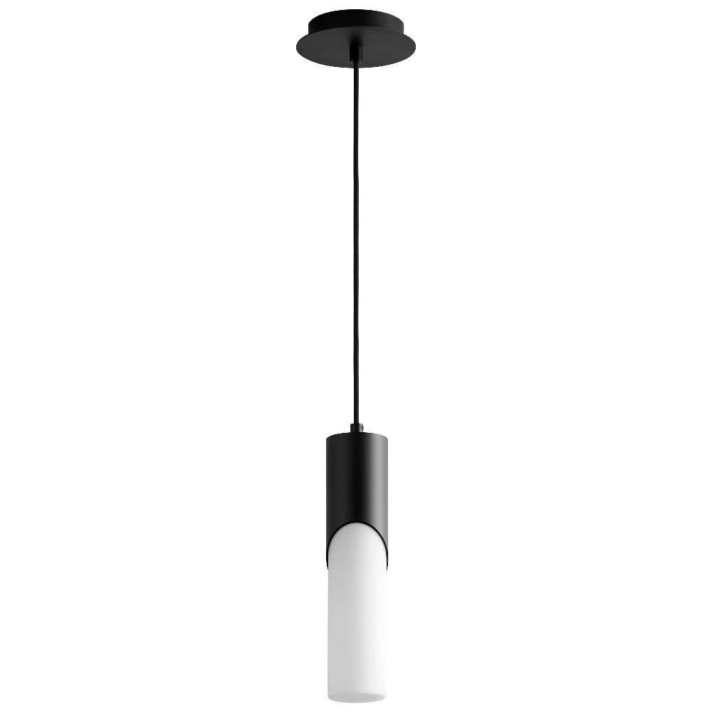 Ellipse Collection Black Modern LED Pendant Light - Contemporary Ceiling Fixture for Dining Room, Kitchen Island & Living Room Lighting
