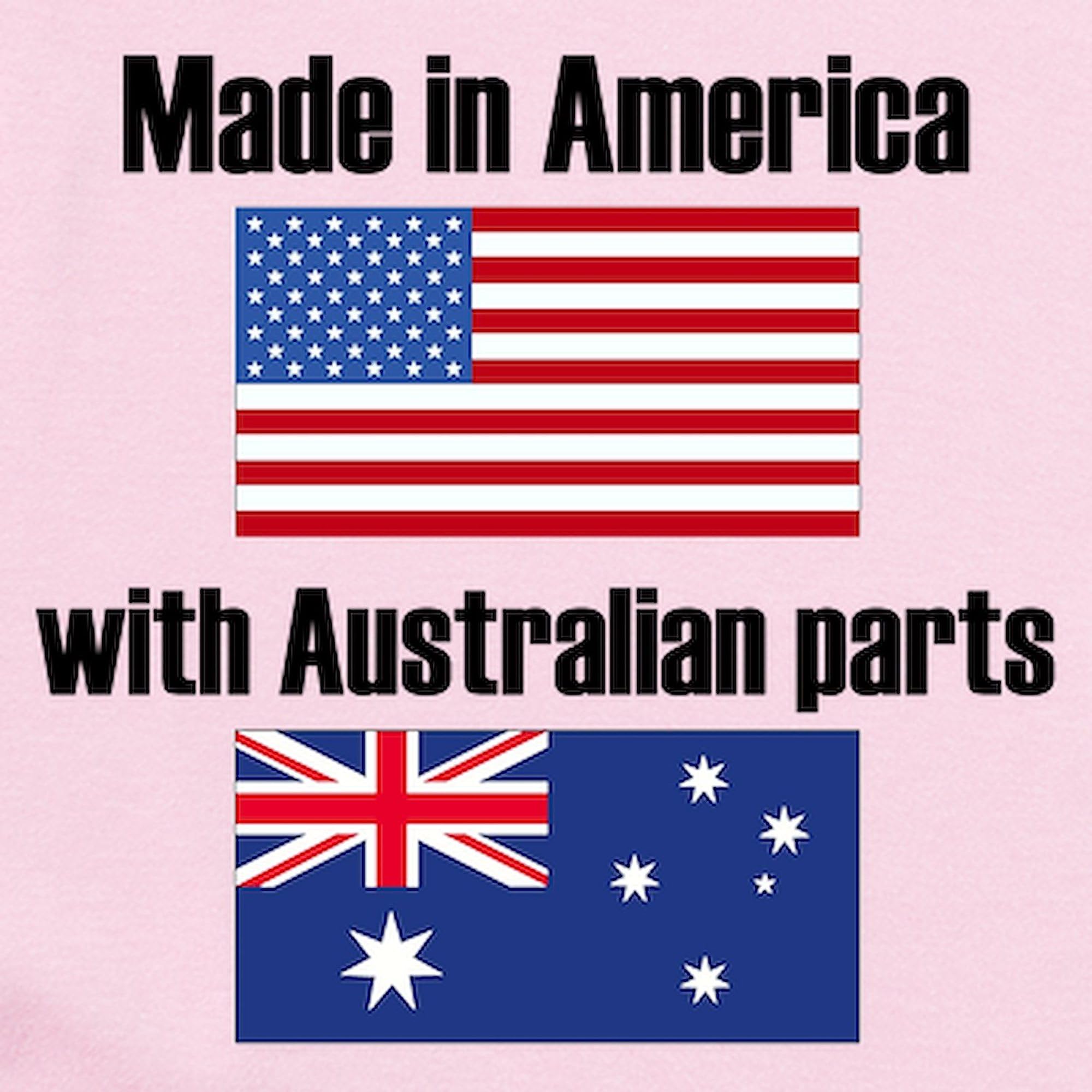 Made in USA Baby Bodysuit - Cute Infant Romper with Australian Parts | Perfect for Newborns, Photo Shoots & Everyday Wear