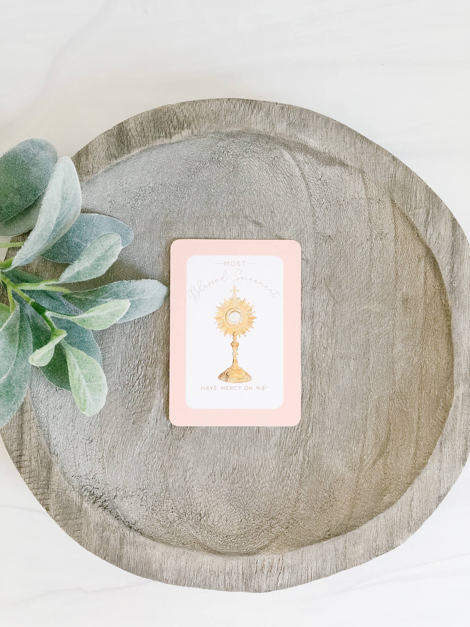 Spiritual Communion Prayer Card - Catholic Devotional Card for Home, Church & Travel - Perfect for Daily Prayer & Worship