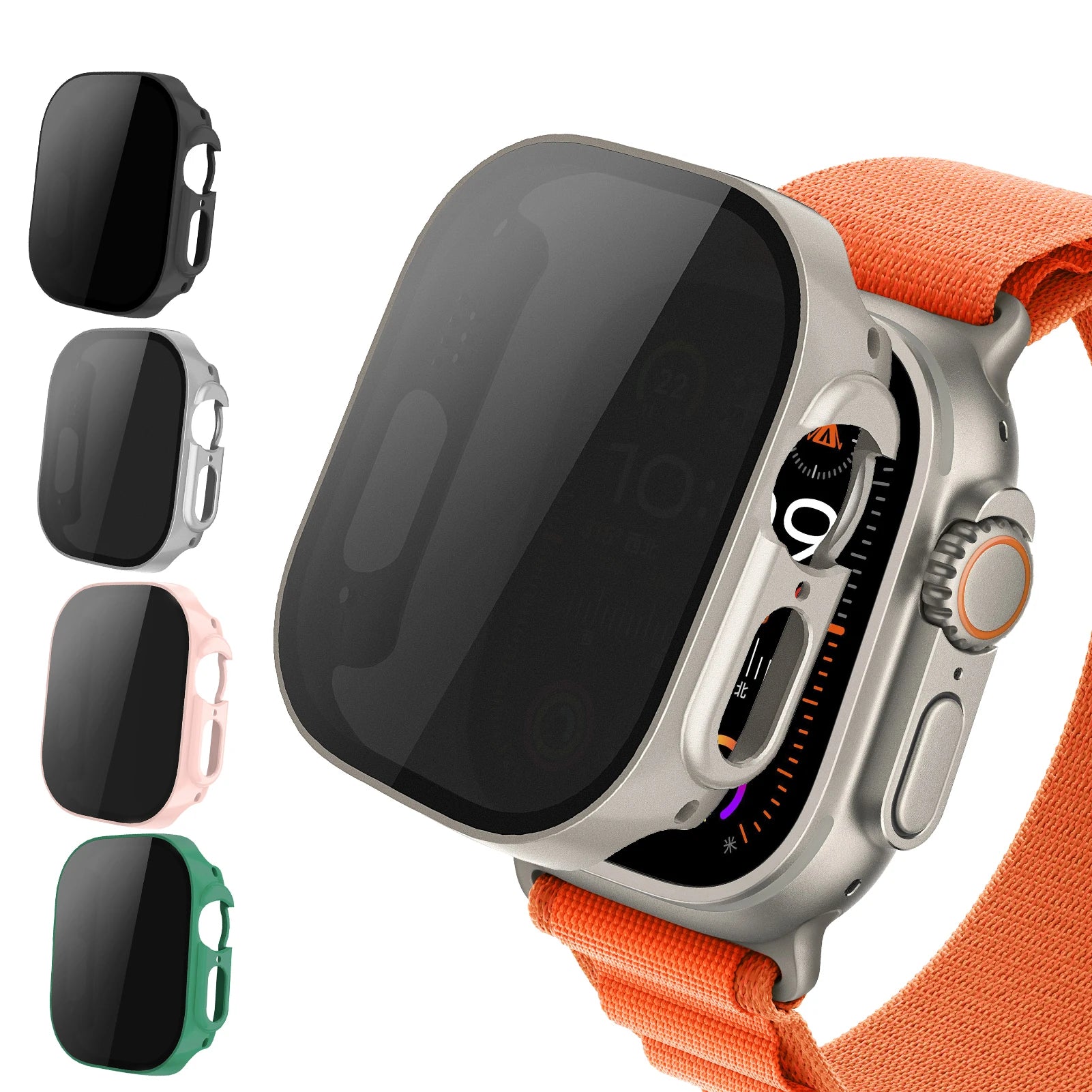 Apple Watch Case - Shockproof & Privacy Screen Protector for Series 1-9 (Gym, Work, Travel) - Limited Stock Available