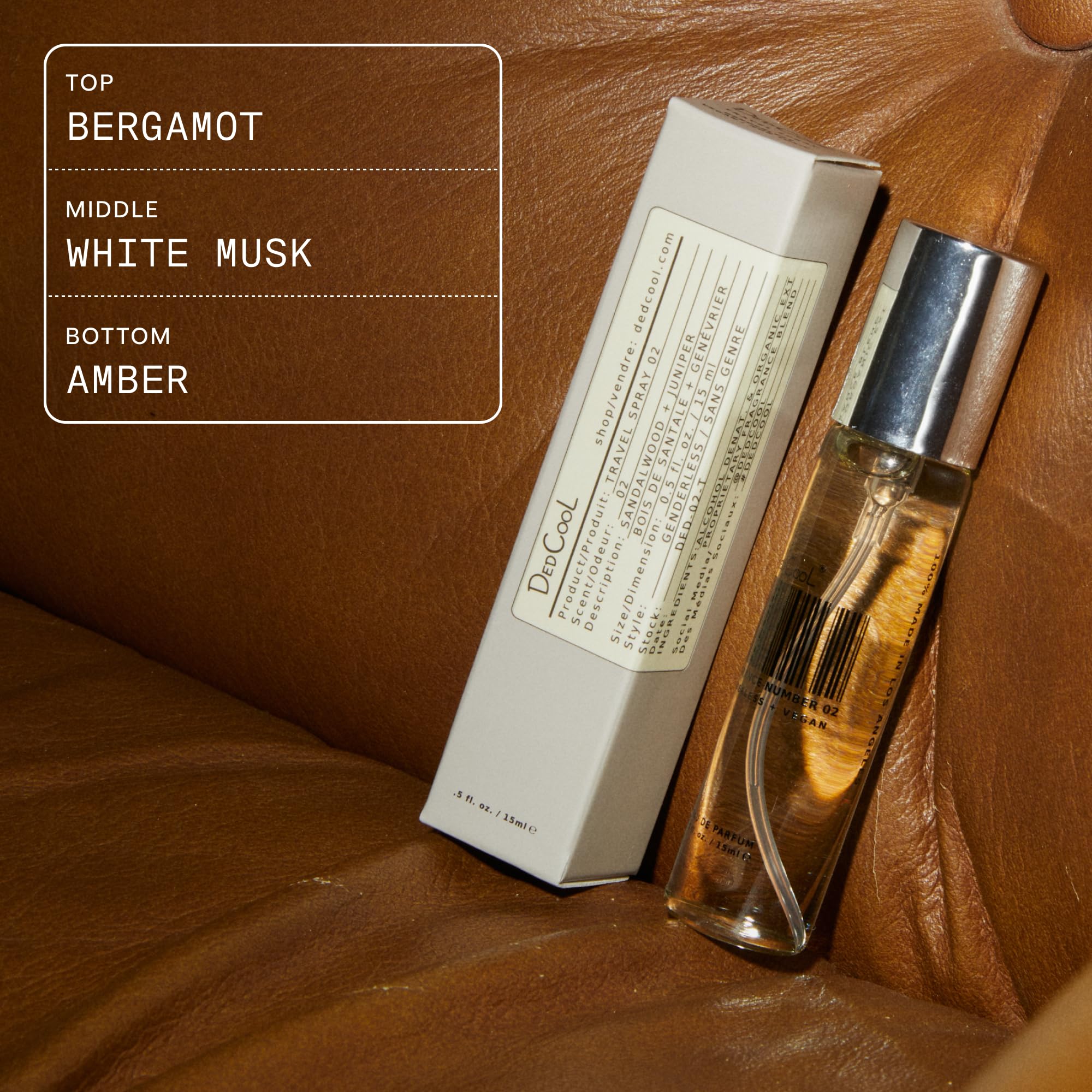 DedCool Vegan & Genderless Eau de Parfum Sample - Clean Non-Toxic Fragrance for Women & Men (0.1 fl oz | 3ml, Milk Scent) | Perfect for Travel, Gifts & Everyday Wear