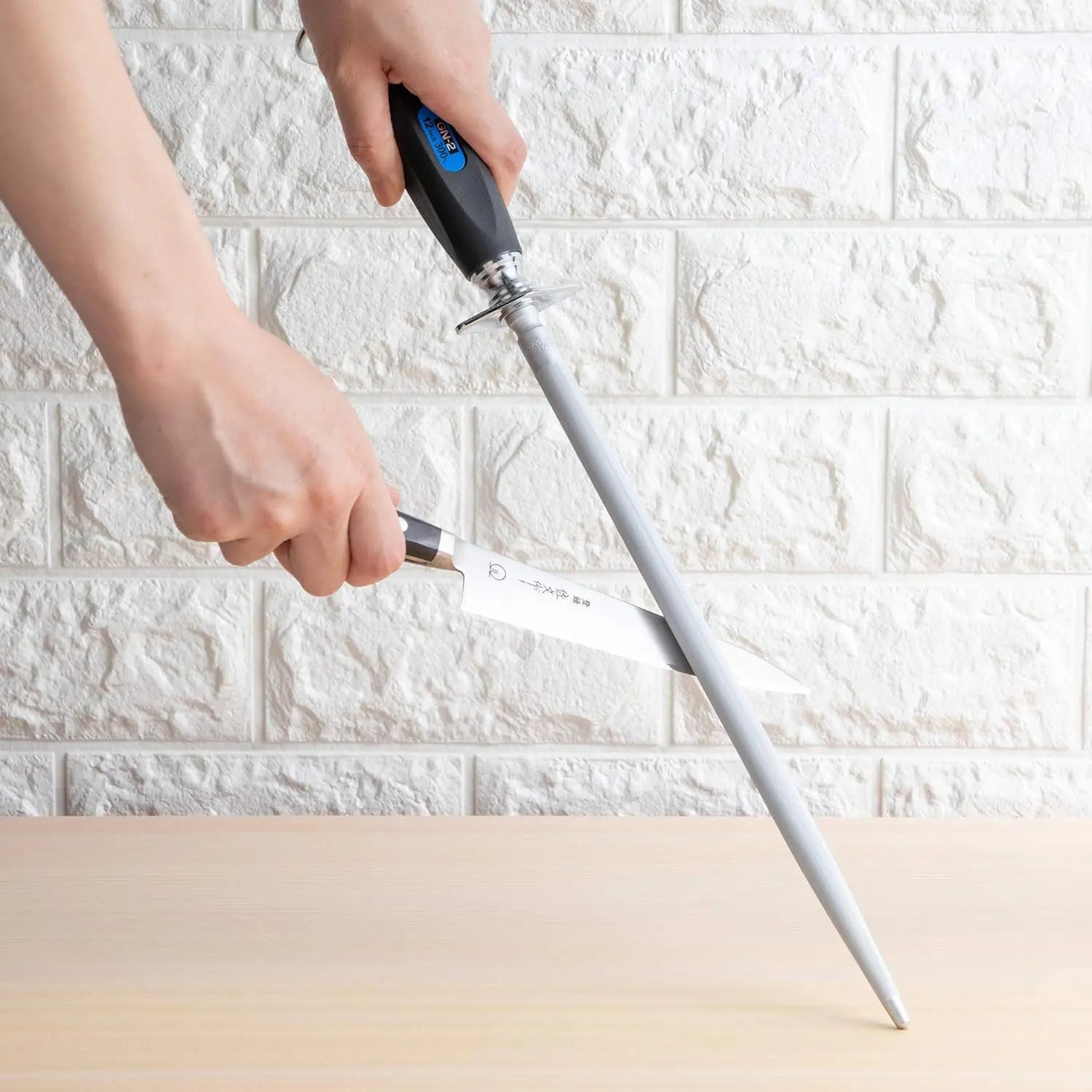 Professional 717 Steel Honing Rod – 12-Inch Knife Sharpener for Chefs & Home Cooks – Perfect for Kitchen, Camping & Outdoor Cooking