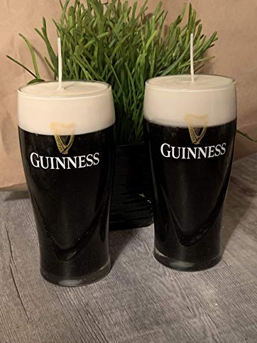 Guinness Scented Candles 20 oz (Set of 2) - Vanilla Fragrance for Home Decor, Relaxation & Romantic Ambiance