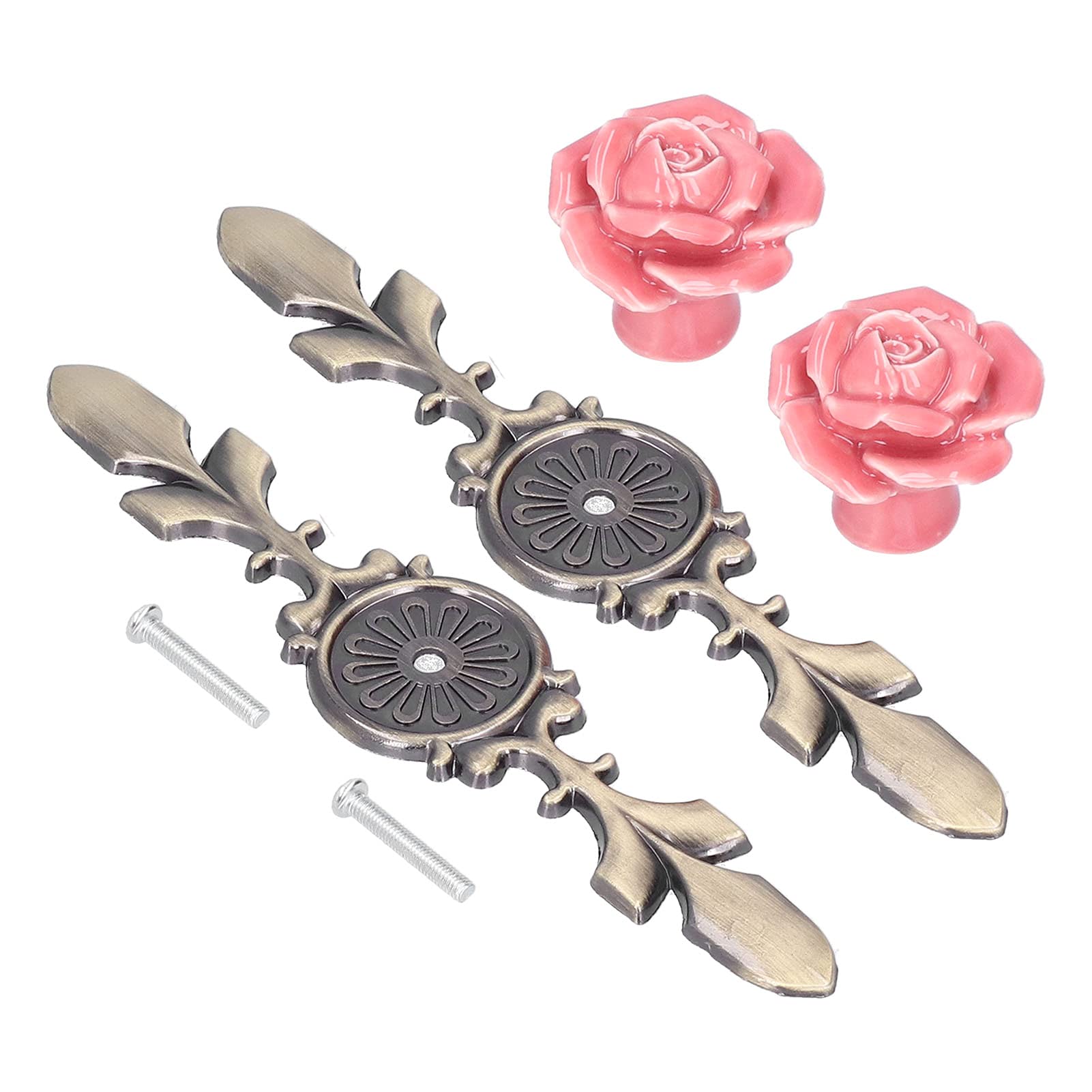Exquisite Ceramic Drawer Knobs & Pull Handles for Kitchen Cabinets, Closet, Dresser - Vintage Style Hardware for Home Decor & Furniture Upgrade