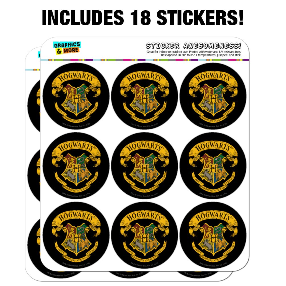 Harry Potter Illustrated Hogwarts Crest Planner - 2024 Calendar, Scrapbooking & Crafting Stickers Set for Journaling, Bullet Journals, DIY Projects (Gryffindor, Slytherin, Hufflepuff, Ravenclaw House Themes) - Perfect for Potterhead Gifts, School Supplies & Creative Stationery