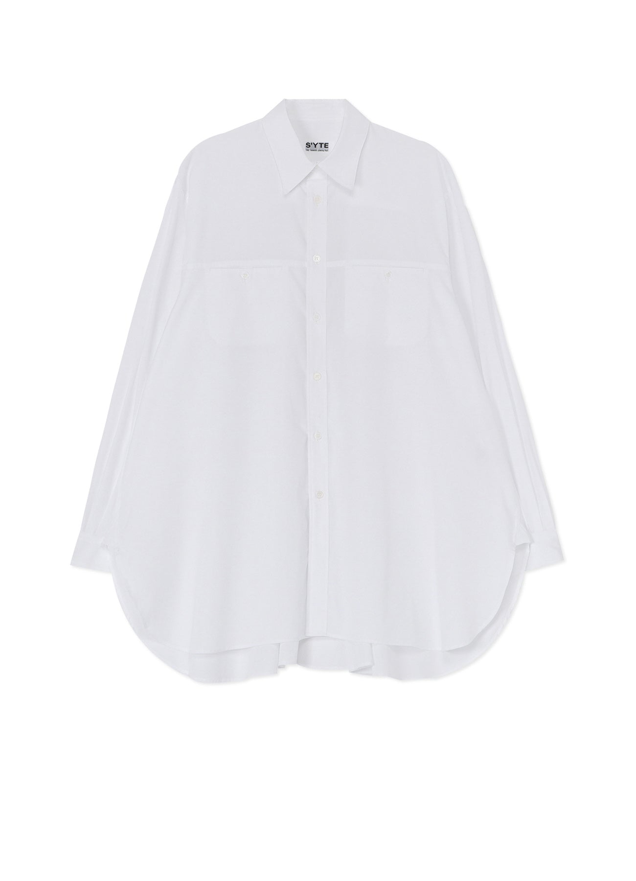 Stylish Cotton Broadcloth Shirt with Elegant Back Drape Detail - Perfect for Office Wear & Casual Outings