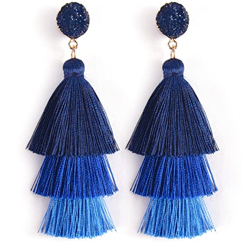 Three-layered Blue Ombre