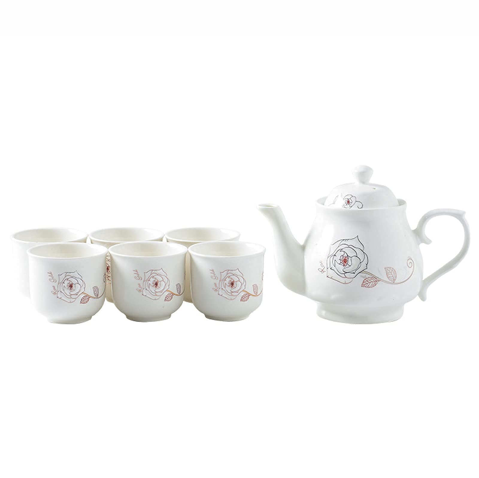 Kids Tea Set - Mini Floral Blooming Tea Cups with Teapot, Portable Vintage Style Tea Party Set for Children (Color B) - Perfect for Birthday Gifts, Pretend Play, and Afternoon Tea Parties