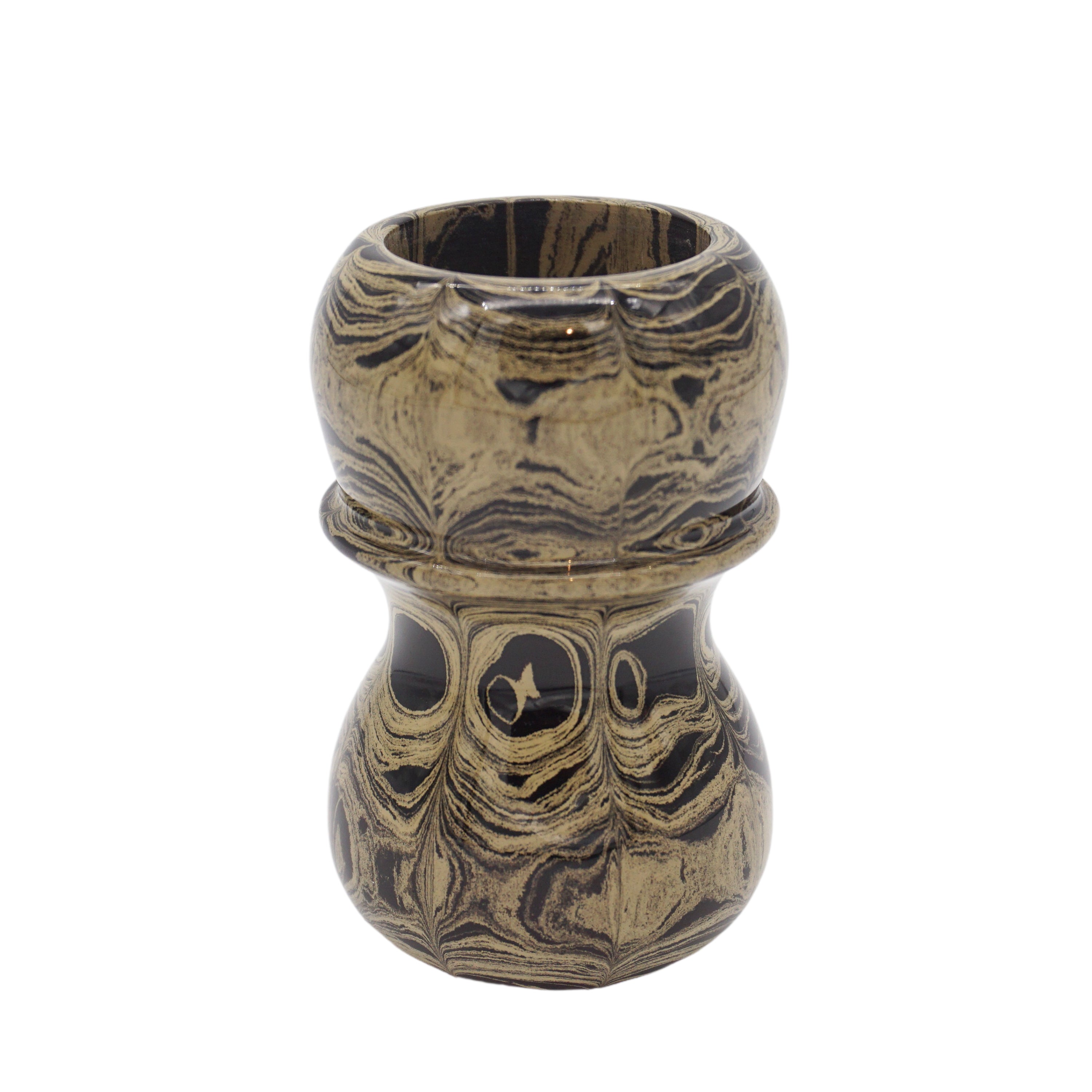 Premium Sand Ebonite Handcrafted Shaving Brush Handle - Fits 24mm & 26mm Knots - Perfect for Wet Shaving & Grooming Kits - Luxury Barber Accessories for Men