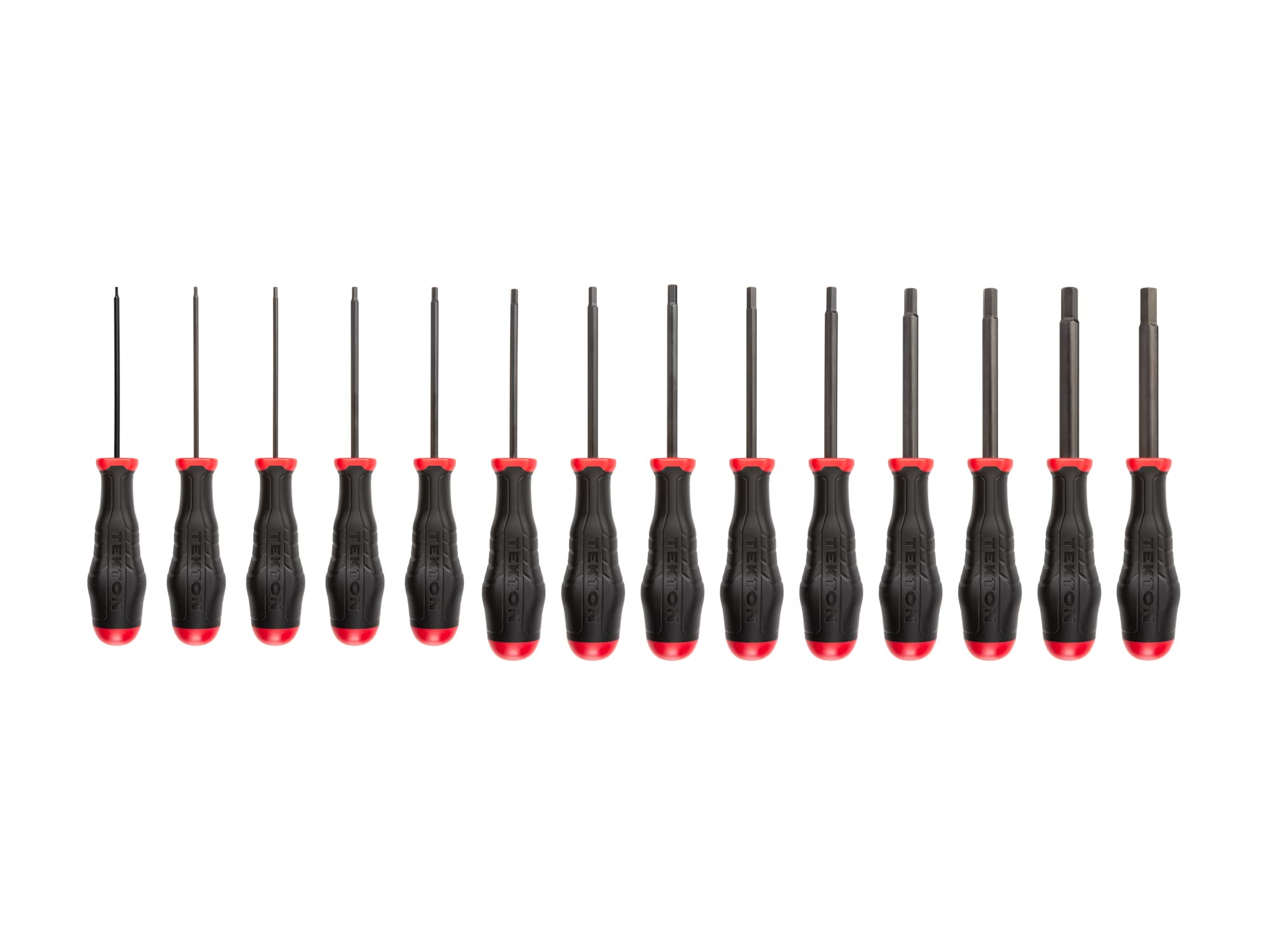TEKTON 14-Piece Hex High-Torque Screwdriver Set (1.5-10mm) | Premium USA-Made Tools | DHX91202 | Perfect for Automotive Repairs & DIY Projects