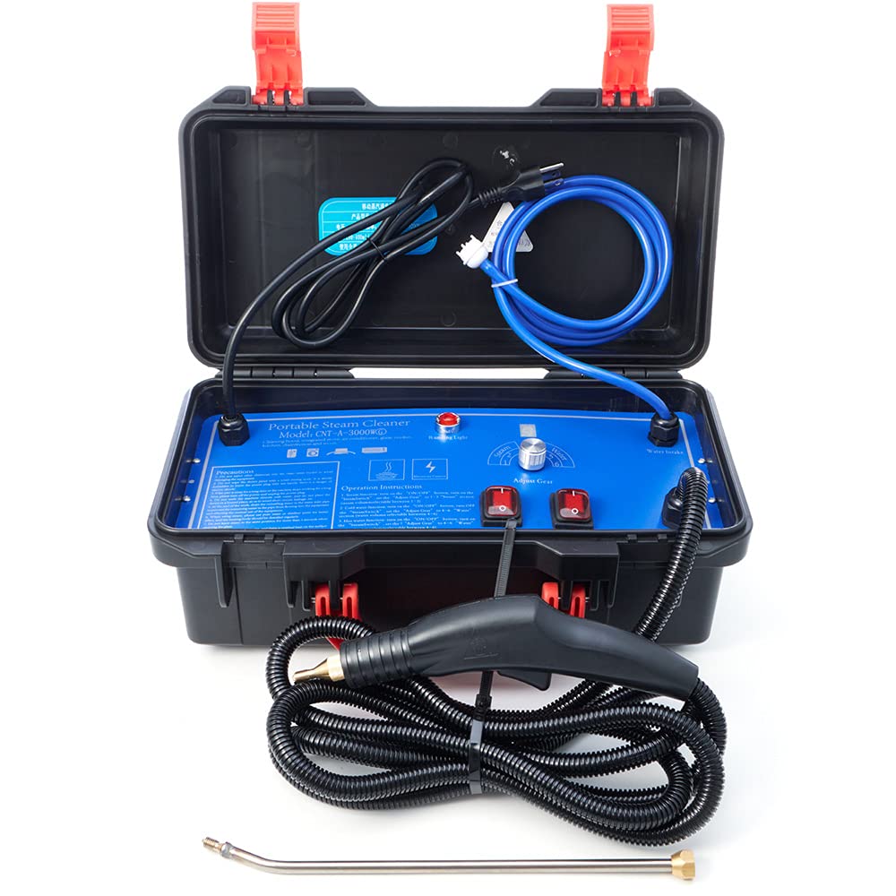 1700W High-Power Electric Steam Cleaner for Kitchen, Furniture & Car - Heavy-Duty Deep Cleaning with High-Temperature Steam - Perfect for Home, Office & Auto Detailing