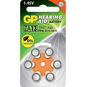 GP A13F Rechargeable Hearing Aids for Seniors - 6 Pack | Noise Cancelling Digital Hearing Amplifiers | Perfect for TV Watching, Conversations & Outdoor Activities