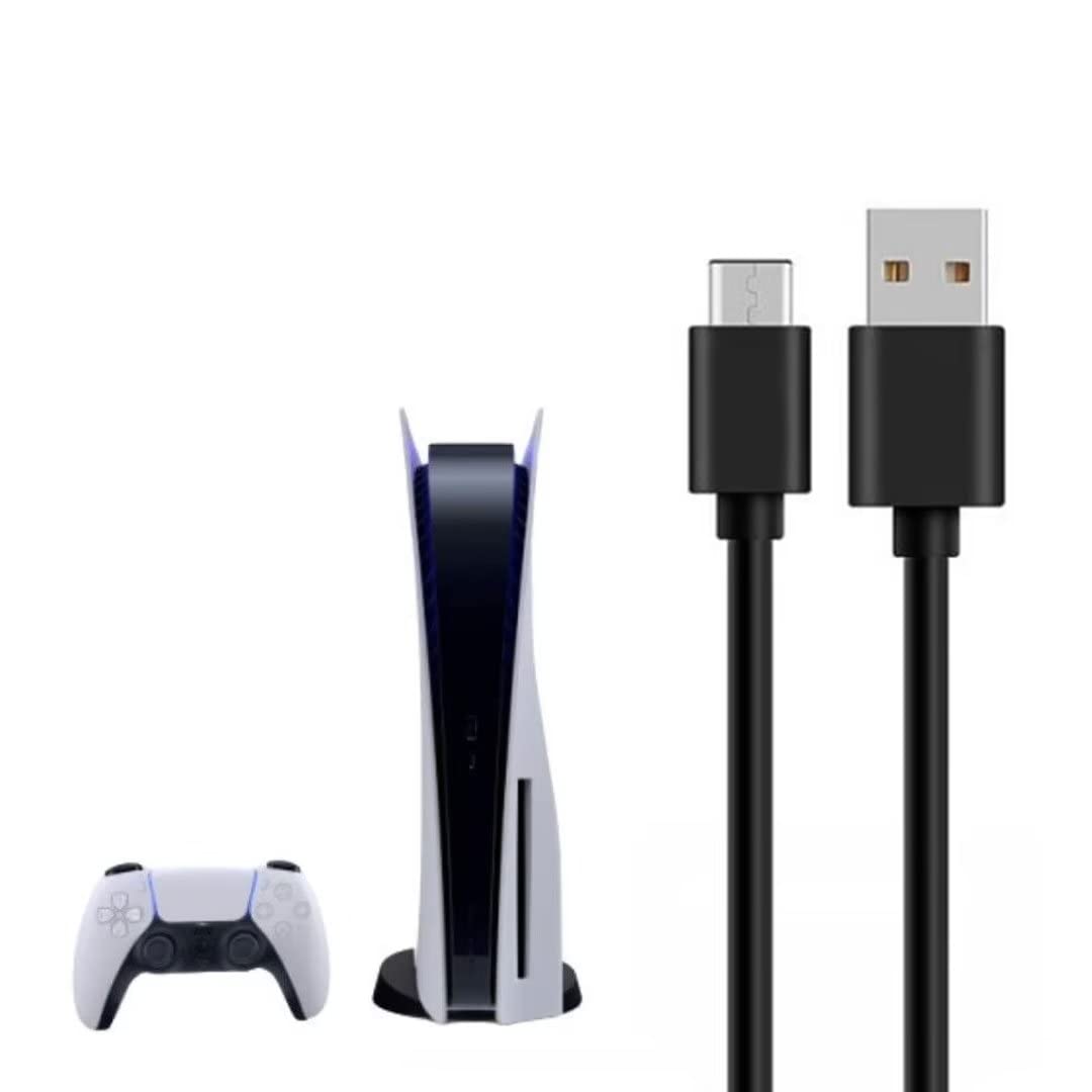 10FT USB-C Fast Charging & Data Sync Cable for PS5 Controller - High-Speed Charging Cord for Gaming, PC, Laptop & Mobile Devices