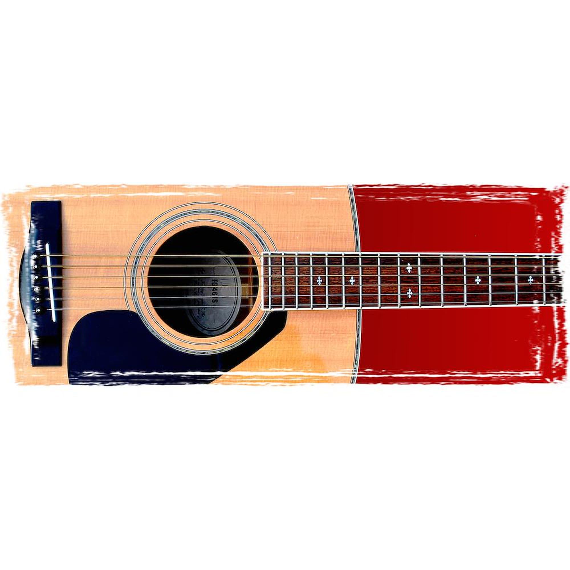 Acoustic Guitar Large Coffee Mug - 15 oz White Ceramic Cup for Tea, Coffee & Hot Drinks - Perfect for Musicians, Guitar Lovers & Office Use