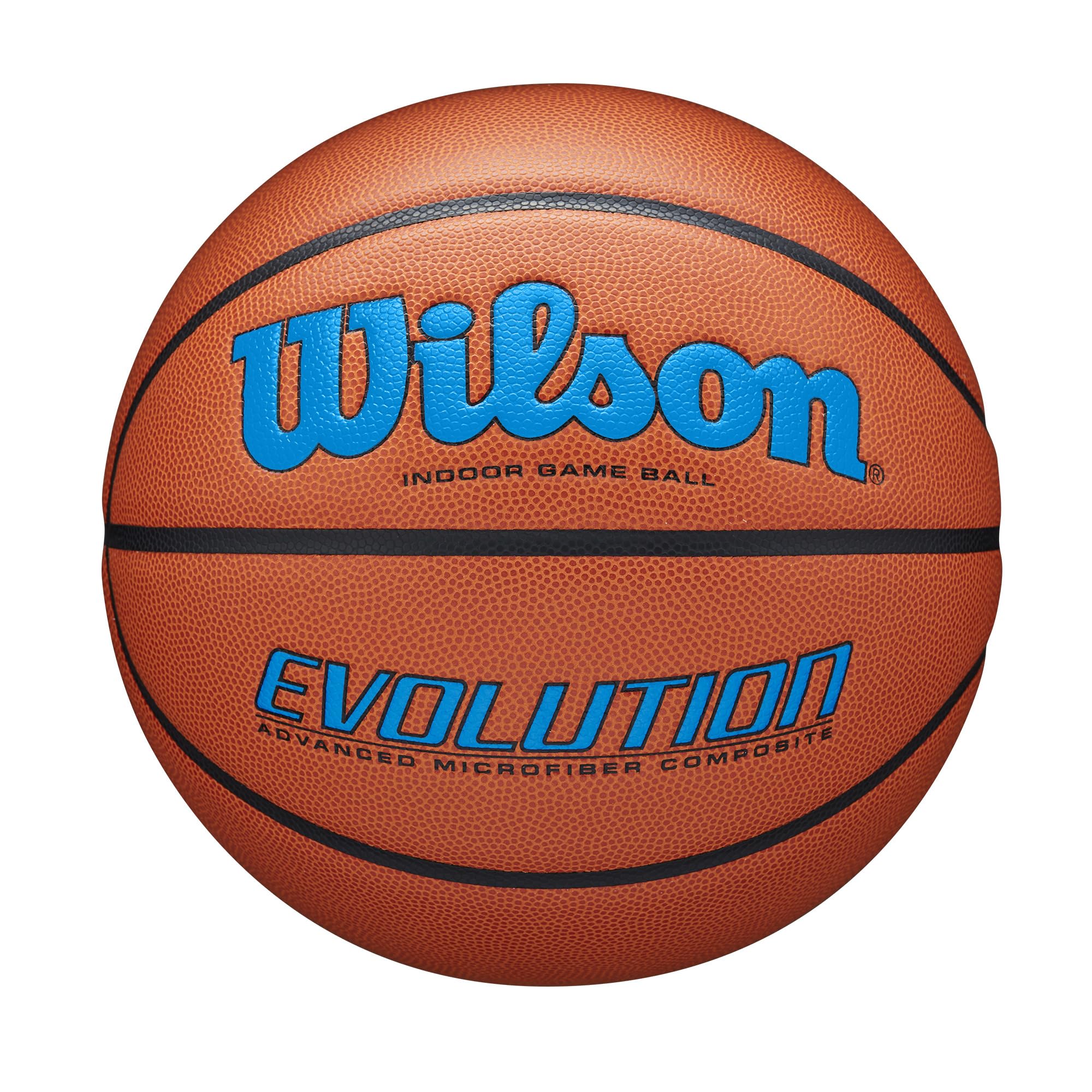 Wilson Evolution Game Basketball - Official Size 7 Indoor/Outdoor Basketball for Men & Boys - Perfect for Competitive Play, Training, and Pickup Games