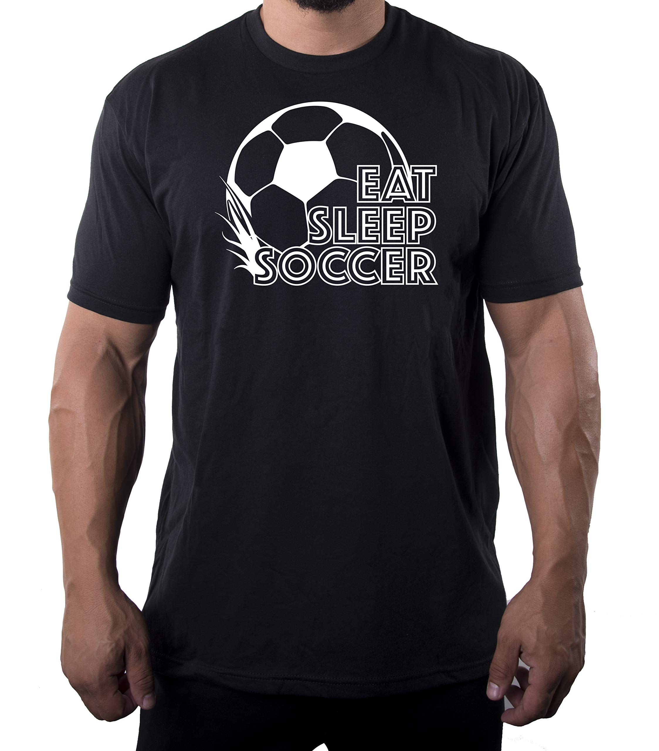 Men's Soccer Graphic T-Shirts - Mato & Hash Eat Sleep Soccer Shirts for Players & Fans | Perfect for Training, Matches & Casual Wear