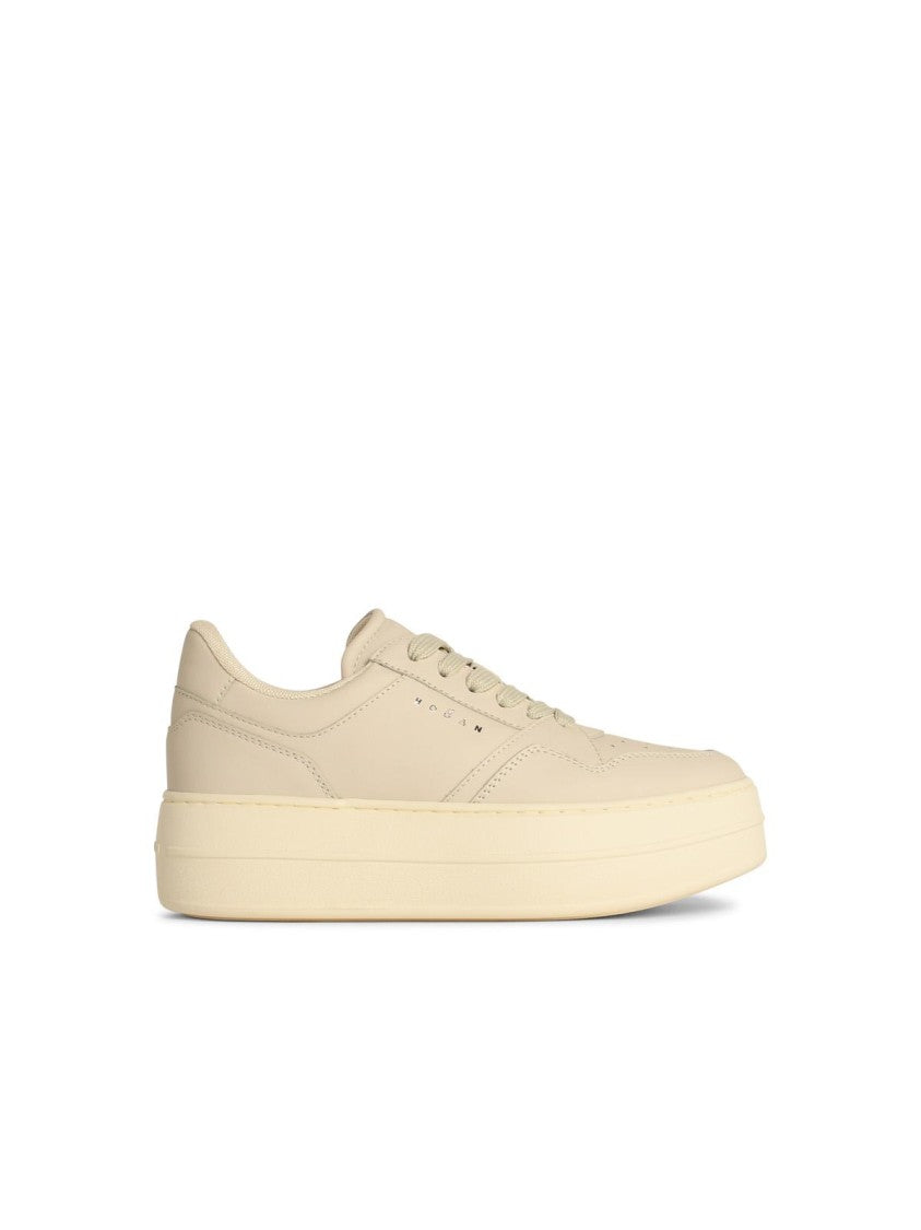 H670 Genuine Ivory Leather Sneakers for Men & Women - Comfortable Casual Walking Shoes for Daily Wear, Work, and Travel