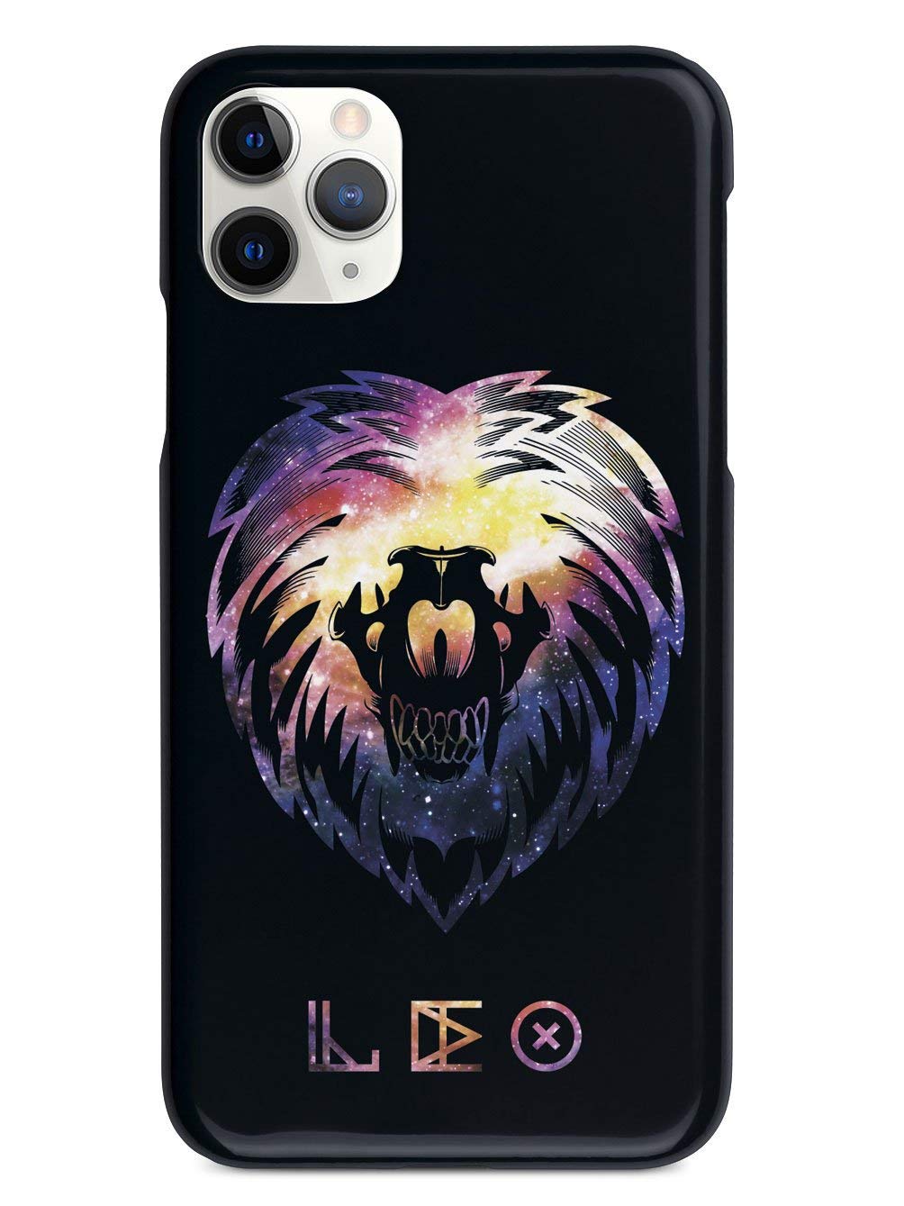 Inspired Cases - Premium 3D Textured Protective Phone Case Compatible with iPhone 11 Pro Max | Cosmic Zodiac Leo Design | Shockproof & Scratch-Resistant Cover for Everyday Use, Travel & Outdoor Activities