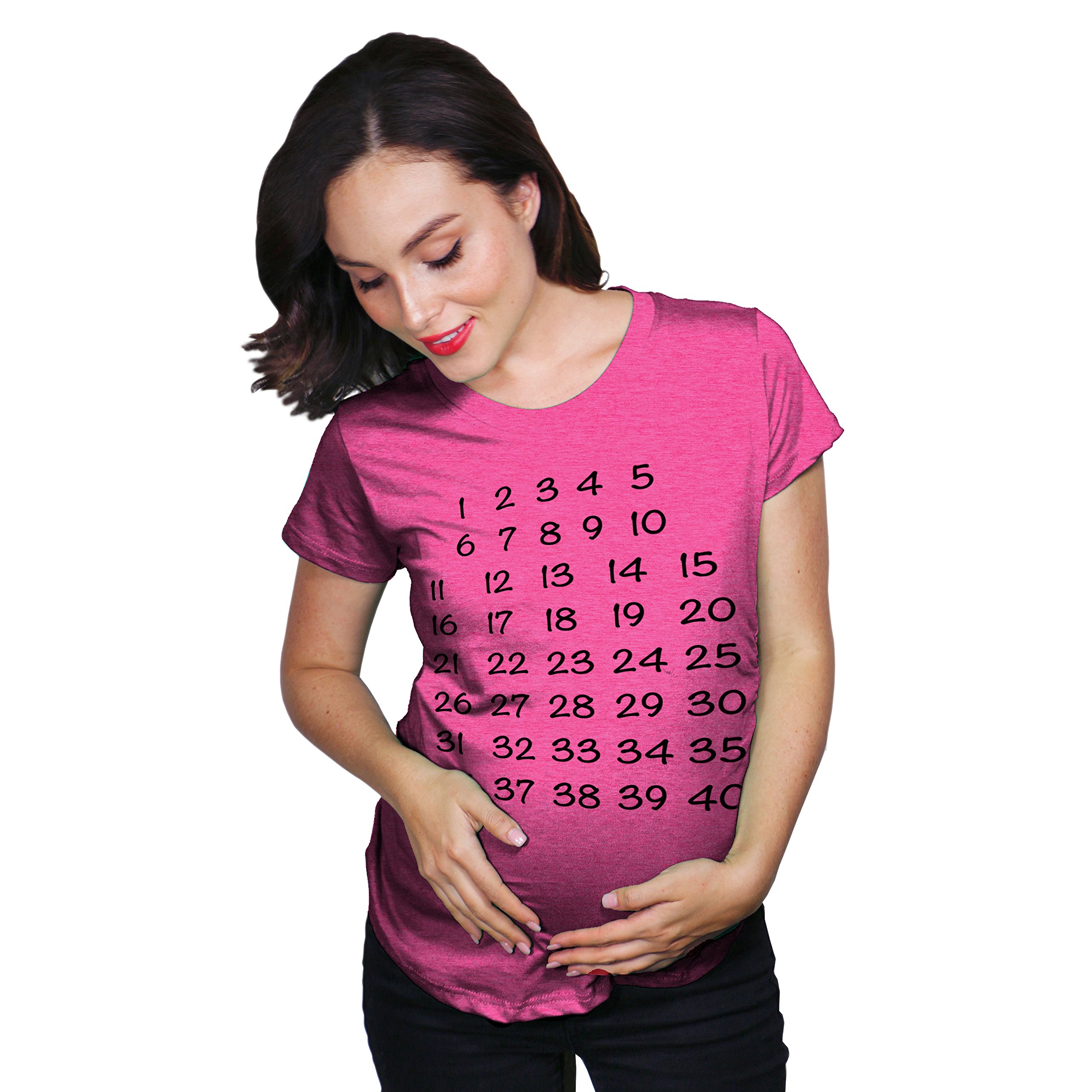Pregnancy Countdown T-Shirt - Cute Maternity Tee for Baby Announcement & Weekly Milestones - Perfect for Gender Reveal, Baby Shower & Pregnancy Photos