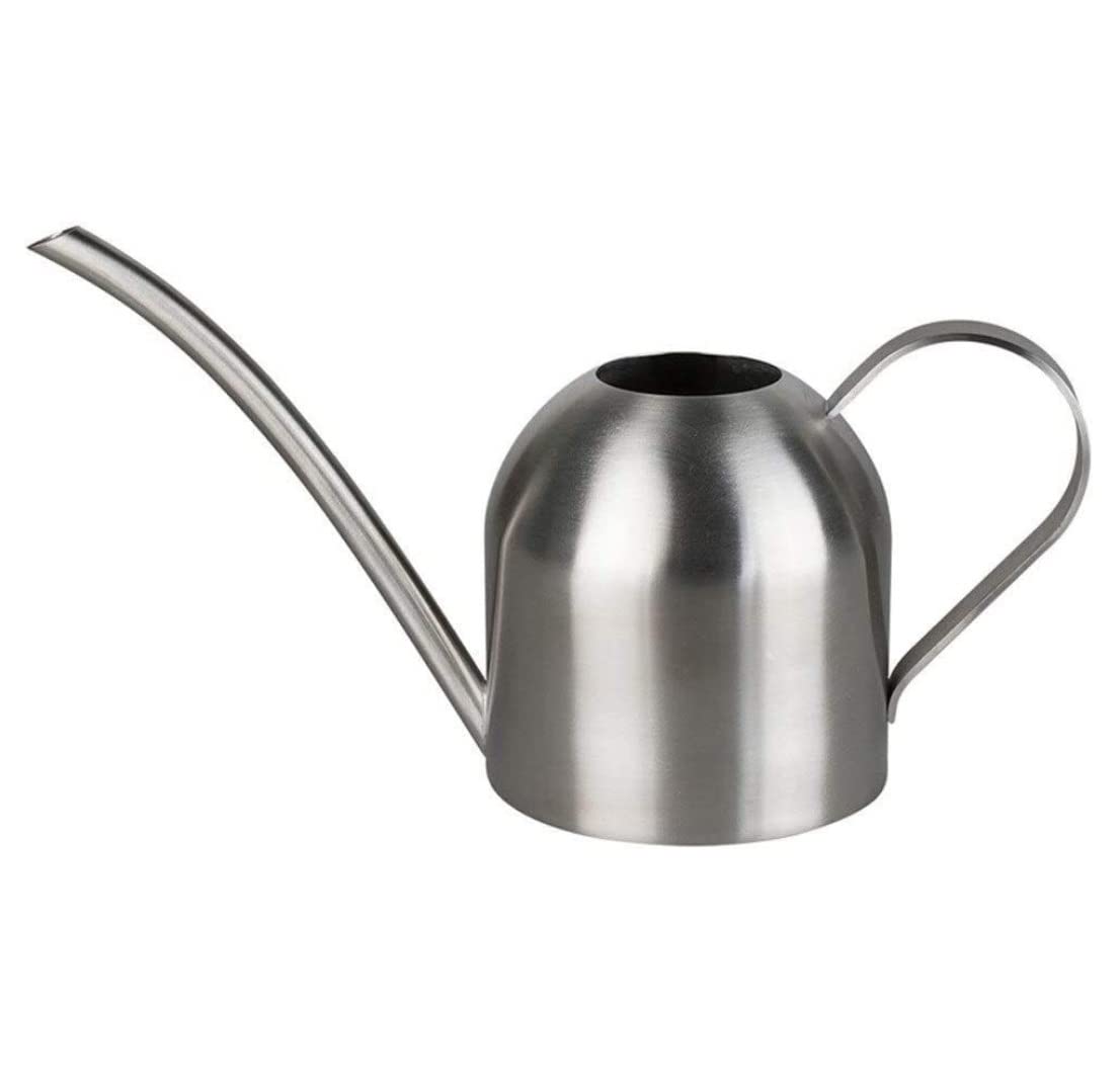 **Danzyt Stainless Steel Watering Can 900ML - Long Spout Spray Bottle for Plants, Indoor & Outdoor Gardening Tool - Perfect for Flowers, Herbs, and Houseplants (Silver)**