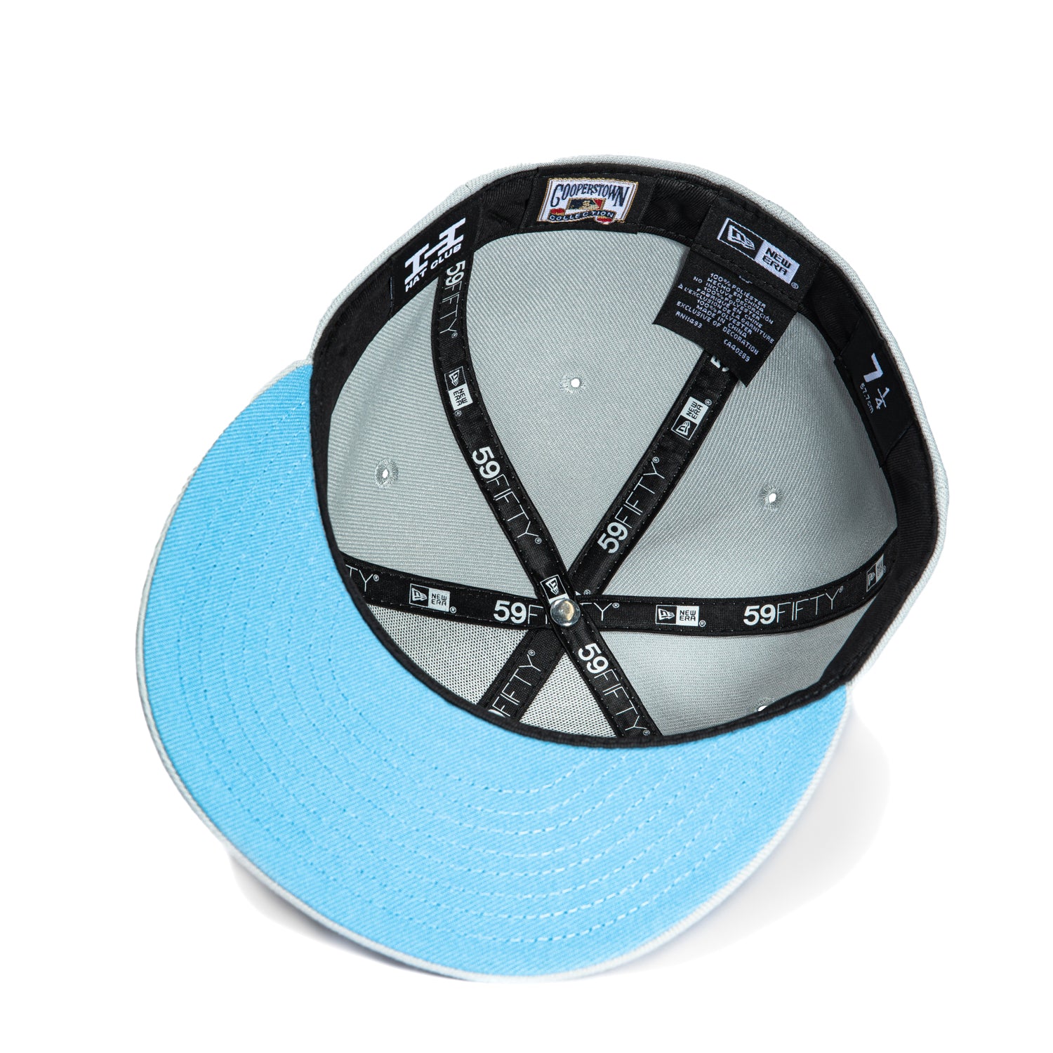 New Era 59Fifty Los Angeles Dodgers 50th Anniversary Stadium Patch Script Hat - Grey & White | Official MLB Baseball Cap for Fans & Collectors | Perfect for Games, Gifts & Streetwear Fashion