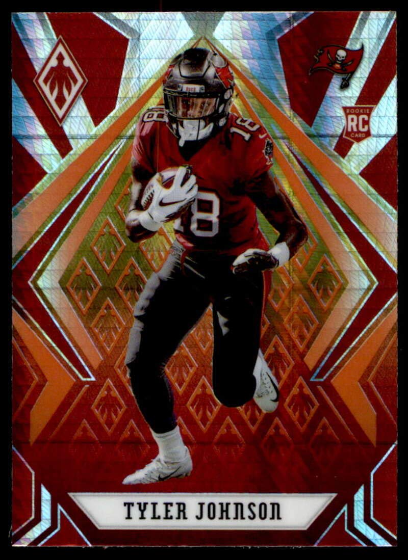 2020 Panini Phoenix Fanatics Fire Burst #142 Tyler Johnson Tampa Bay Buccaneers Rookie Football Card NM-MT - NFL Collectible for Sports Fans & Card Investors, Perfect for Displaying in Home Office or Man Cave