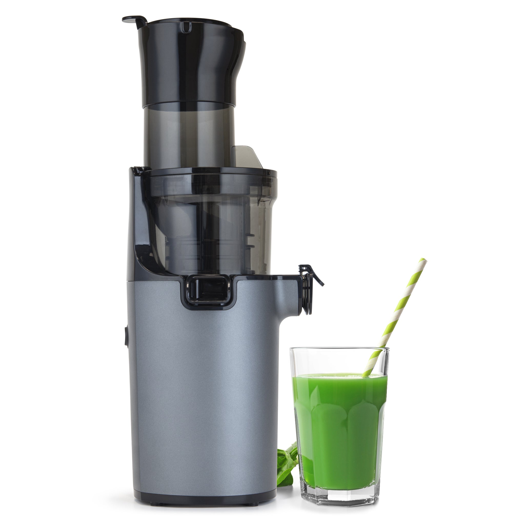 Shine Kitchen Co.® Easy Cold Press Juicer with XL Feed Chute - Slow Masticating Juicer for Fruits & Vegetables - Perfect for Healthy Juicing, Detox & Weight Loss at Home