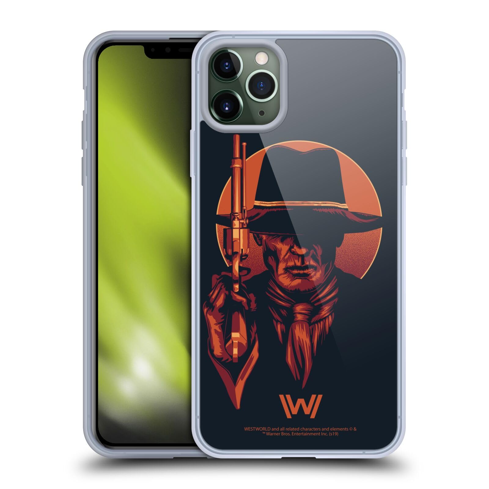 Officially Licensed Westworld Man in Black 2 Soft Gel Case for Apple iPhone 11 Pro Max - Durable Protective Phone Cover with Premium Graphics | Perfect for Fans, Collectors, and Everyday Use