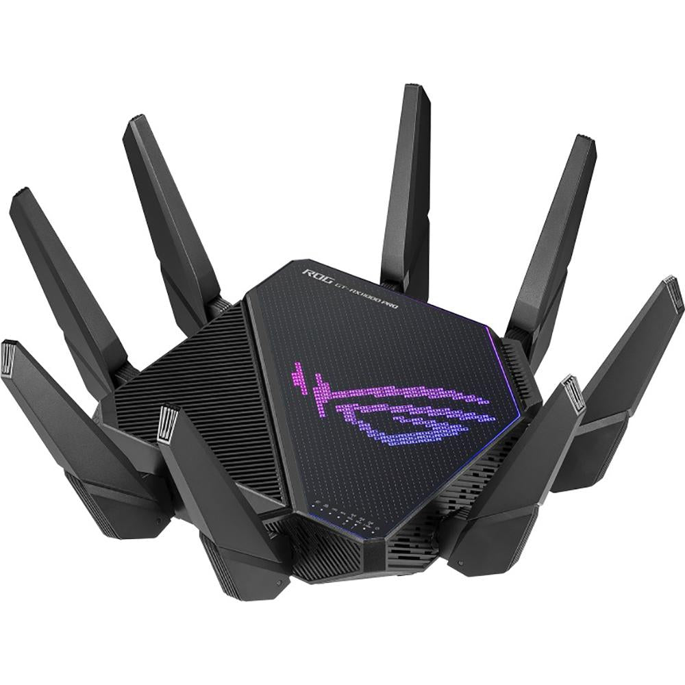 ASUS ROG Rapture GT-AX11000 Pro Tri-Band WiFi 6 Gaming Router - 11000Mbps, 8x Gigabit Ports, AiProtection Pro for Ultimate Online Security | Perfect for 4K Streaming, Competitive Gaming & Smart Home Devices