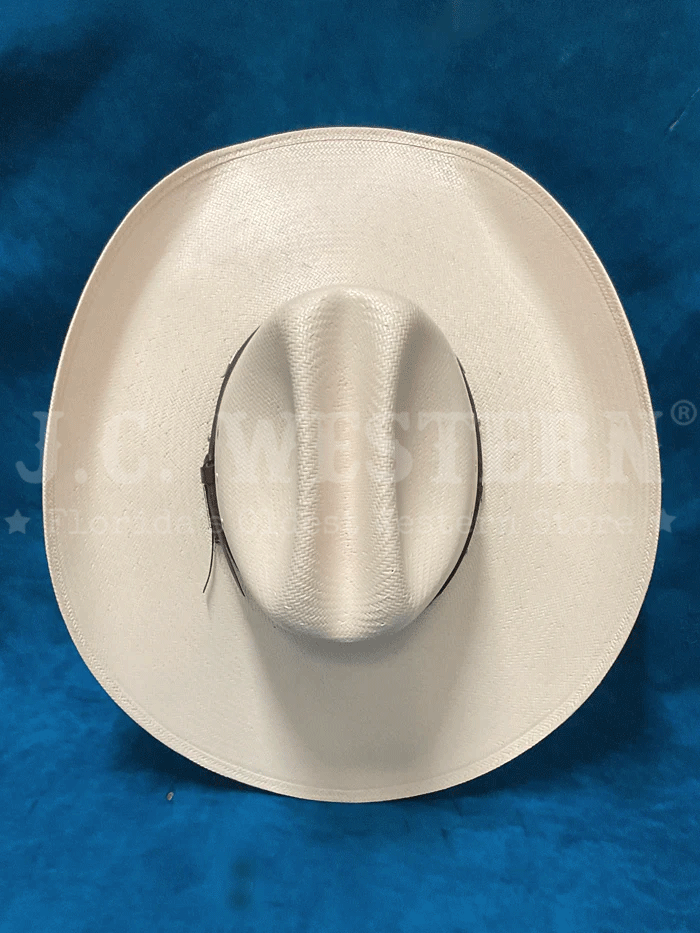 Larry Mahan MS2442BRNX44 10X Brindle Straw Cowboy Hat - 4.5 Inch Brim, Natural Color - Perfect for Western Rodeo, Outdoor Rancher & Country Music Festivals