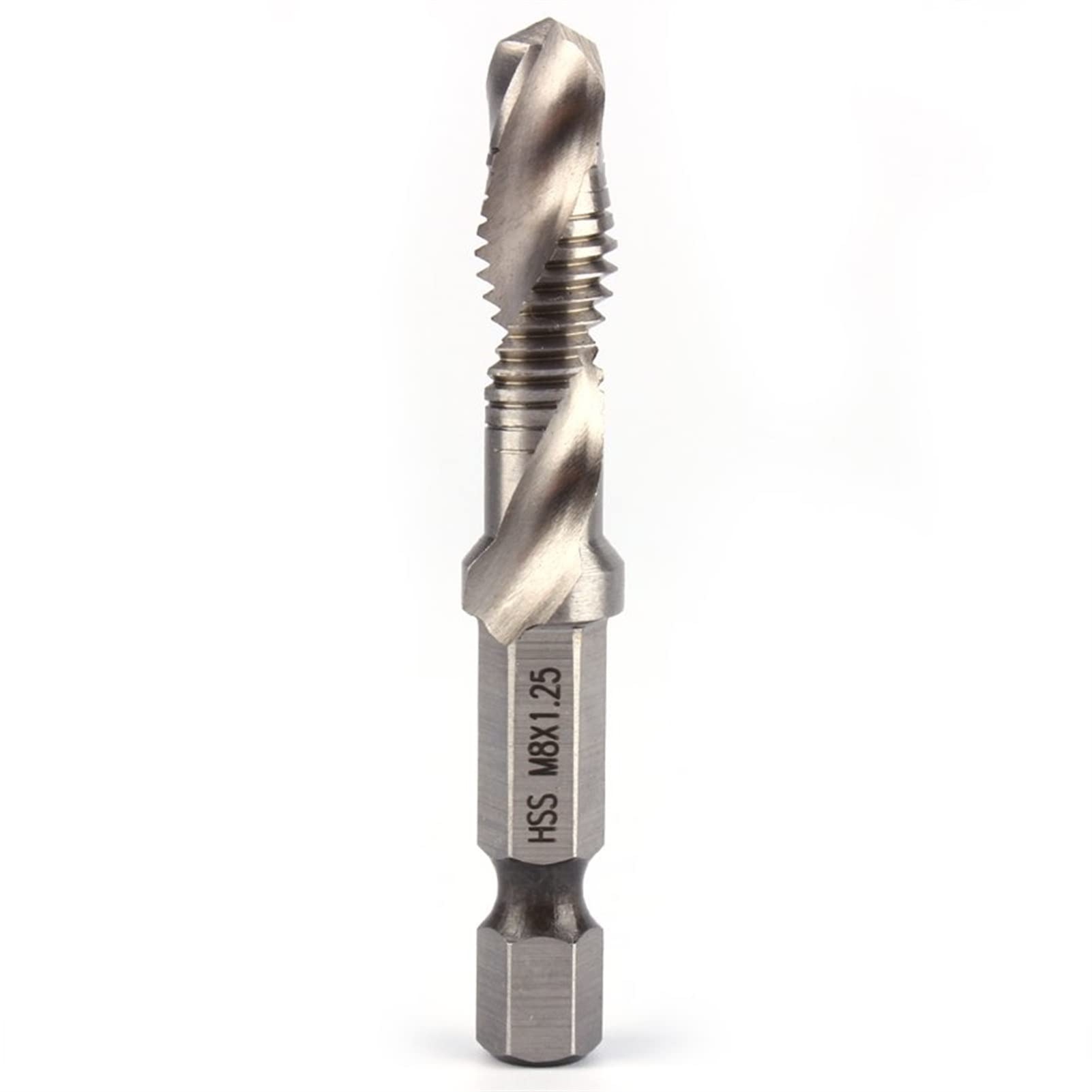 HSS Metric Drill and Tap Set 6pcs (M3-M10) - High Speed Steel Screw Taps, Countersink & Deburr Bits for Power Tools | Perfect for Metalworking, Woodworking, and DIY Home Improvement Projects