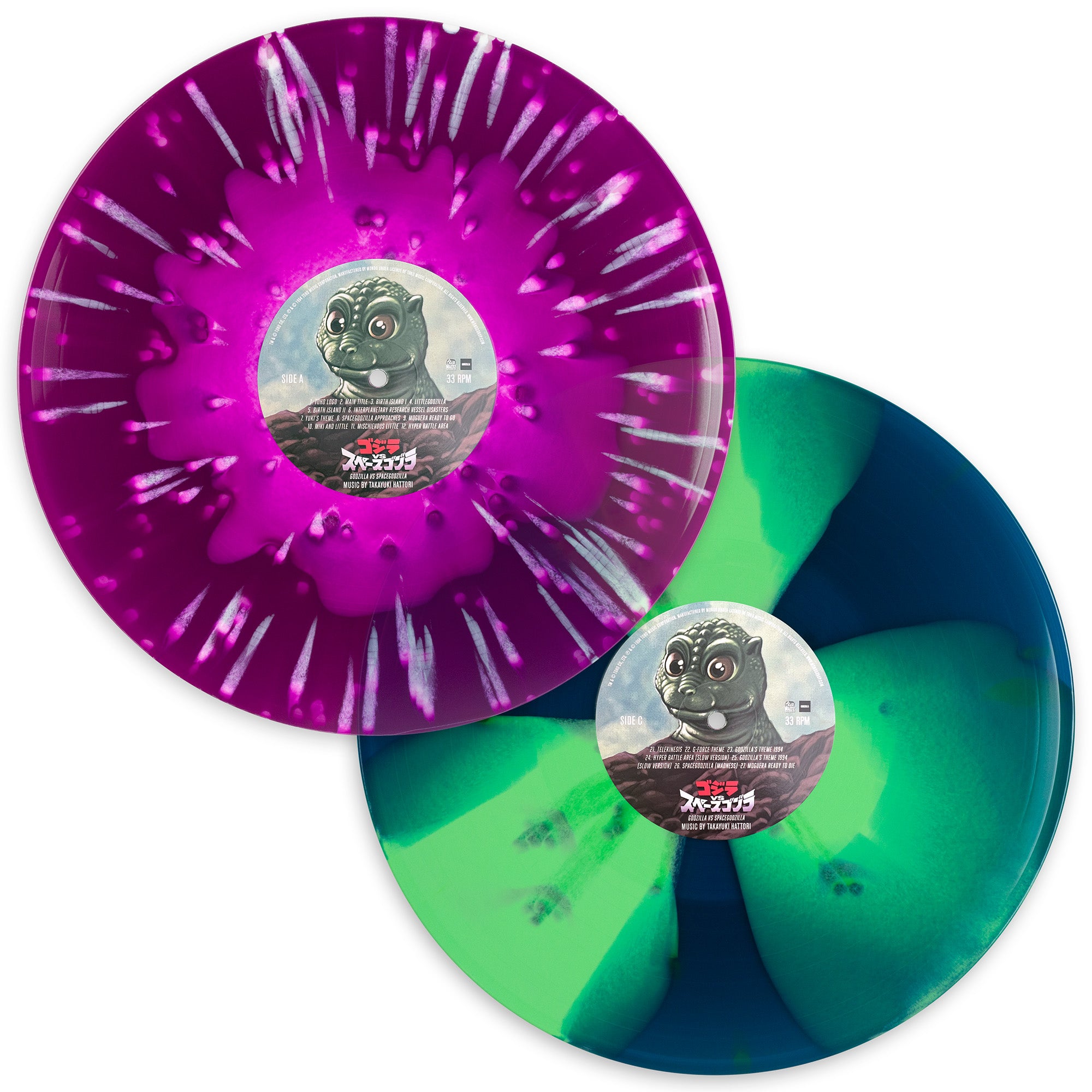 Godzilla vs. SpaceGodzilla Original Motion Picture Soundtrack 2XLP Vinyl Record - Limited Edition Movie Score for Collectors & Film Music Enthusiasts - Perfect for Home Theater & Anime Conventions