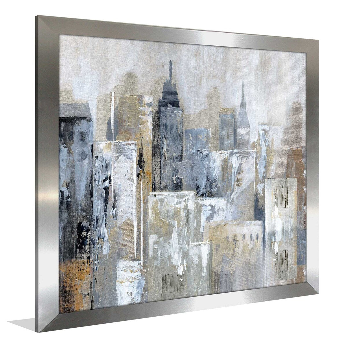 Bay City Reflection by Nan - Premium Acrylic Wall Art Print - Modern Home & Office Decor for Living Room, Bedroom or Workspace