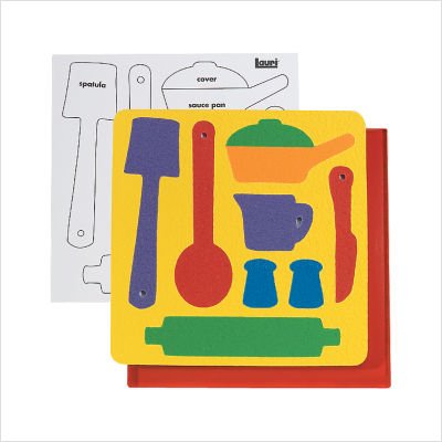 Lauri Puzzle Utensils - Educational Wooden Puzzle for Kids - Perfect for Early Learning & Fine Motor Skills Development