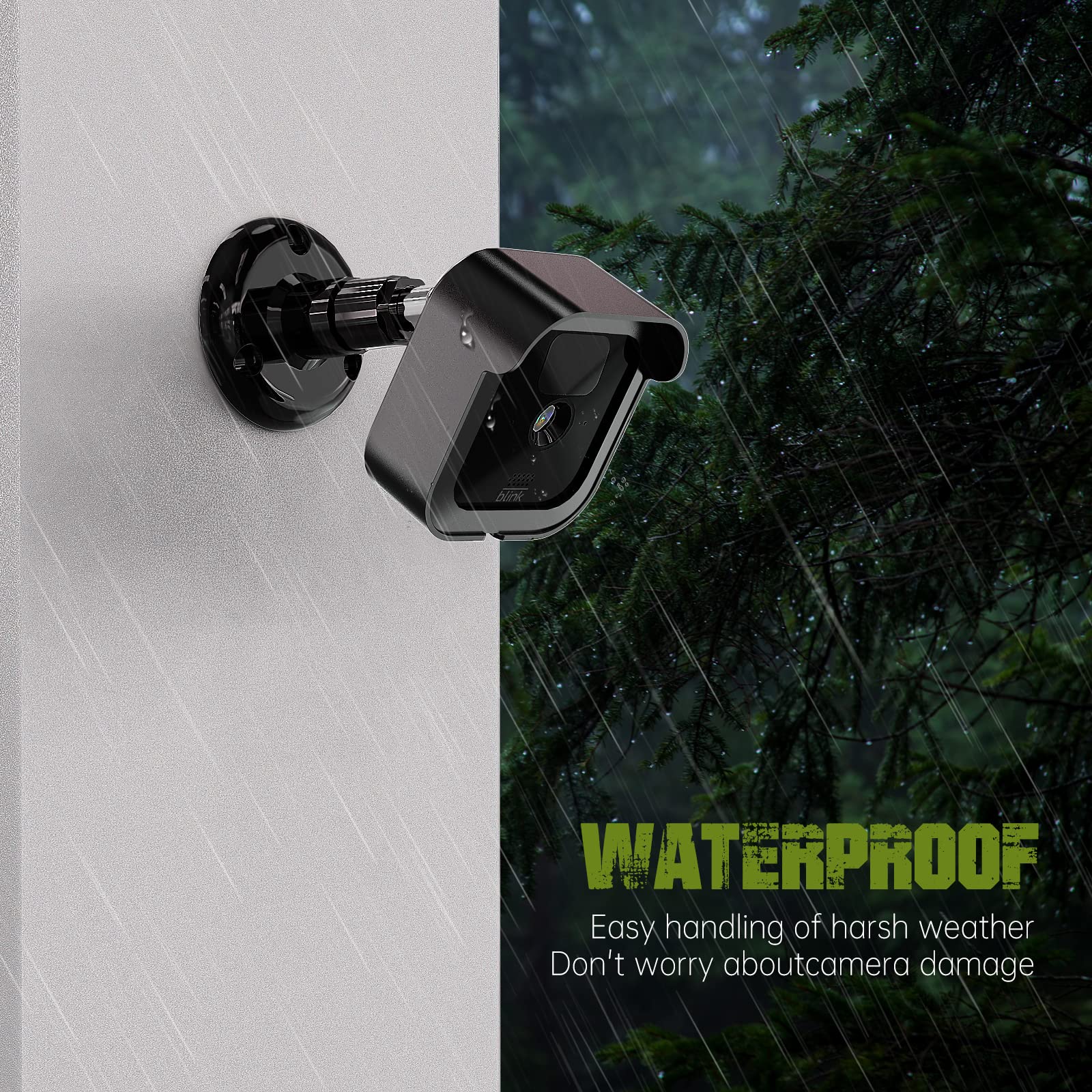 Blink Outdoor Camera Mounts (3rd Gen) - 3 Pack Weatherproof Protective Housing Cover with 360° Adjustable Wall Mount for Blink Outdoor Security Camera System (Black) - Ideal for Home Surveillance, Garage Monitoring & Backyard Security