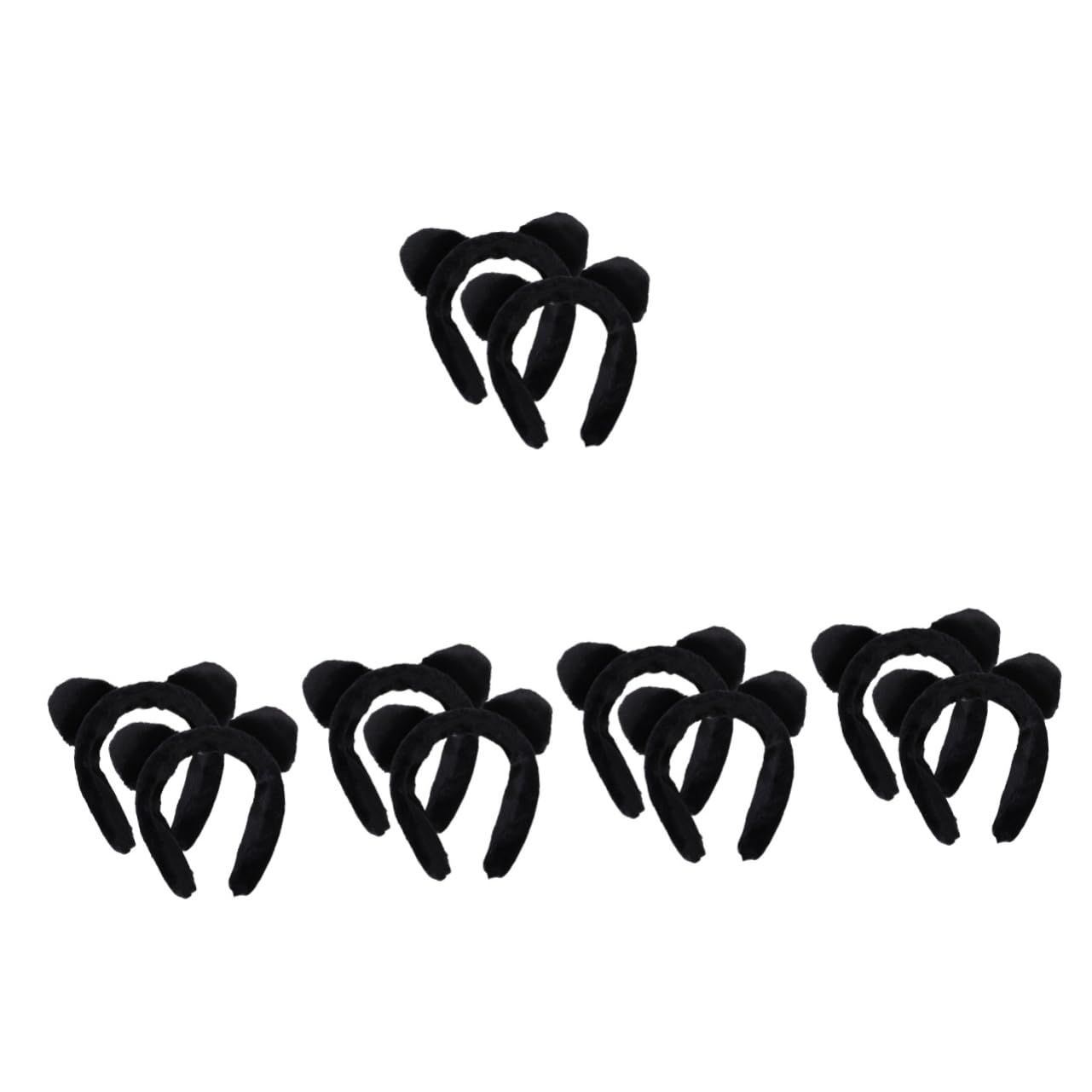 Beavorty 10 Pcs Soft Plush Cat Ear Headbands for Women - Adjustable Spa Hairbands for Washing Face, Skincare, Makeup & Hair Care - Cute & Comfortable Headbands for Girls, Facial & Bath Accessories